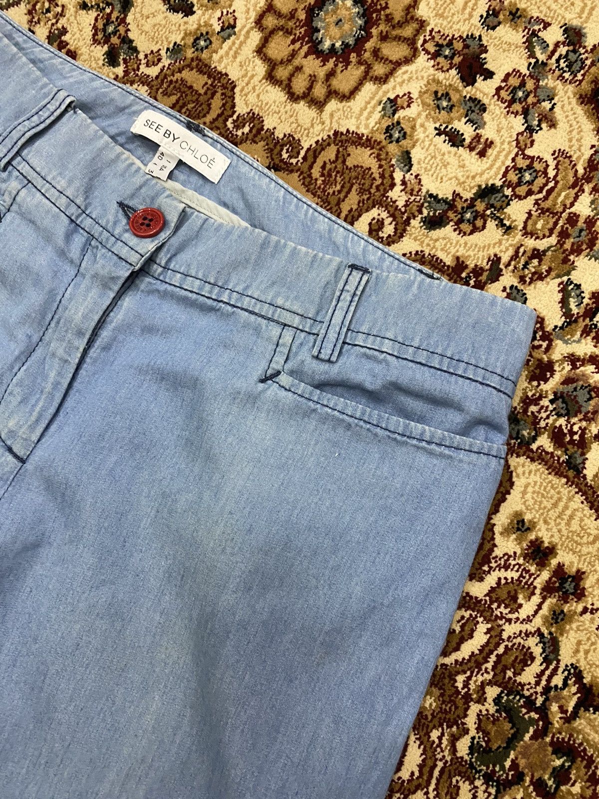 See by Chloe See by Chloe Wide Leg Jean Size 27" / US 4 / IT 40 - 5 Thumbnail