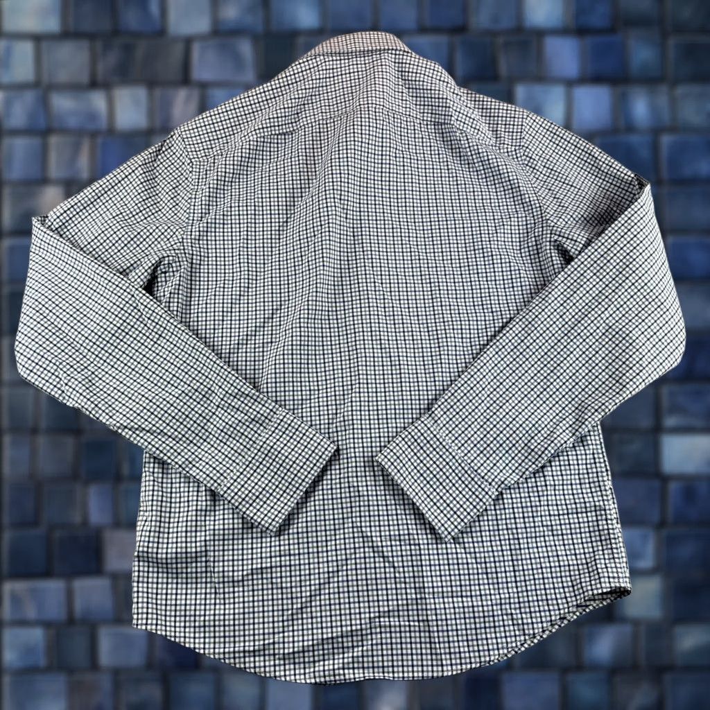 UNTUCKit UNTUCKit Shirt Men S Slim Blue Plaid Nylon Spandex Long Sleeve Button-Up Size US S / EU 44-46 / 1 - 1 Thumbnail