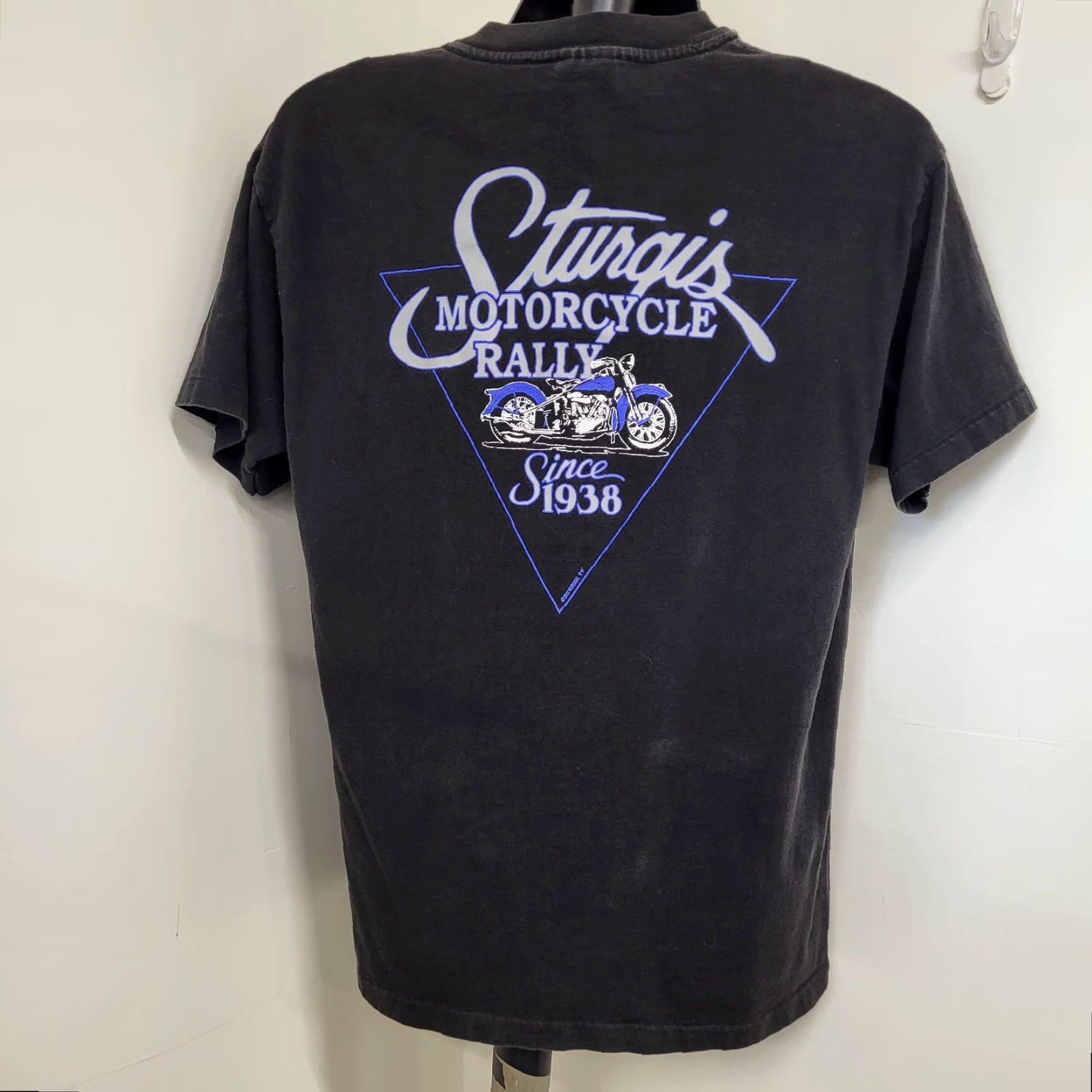 Hanes VINTAGE Hanes Beefy-T T-Shirt Men's Large Black Sturgis 1994 Broken Spoke Saloon Biker Motorcycle Streetwear Shirt Size US L / EU 52-54 / 3 - 5 Thumbnail