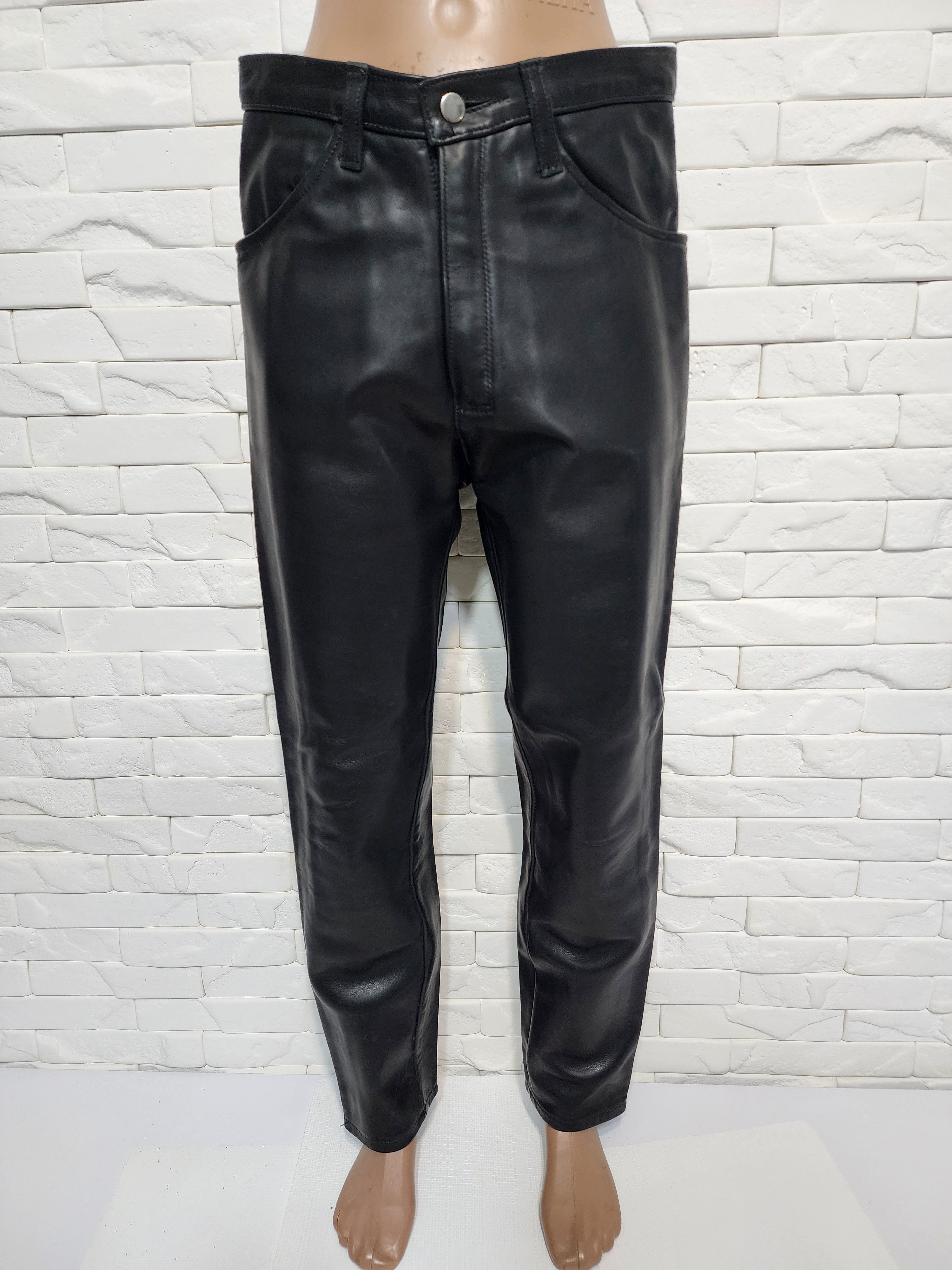 Genuine Leather Men's leather pants. Size US 30 / EU 46 - 1 Thumbnail