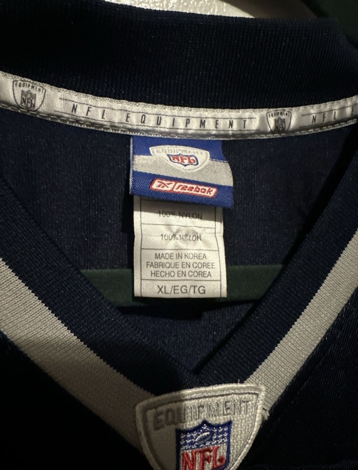 Reebok Tom Brady New England Patriots Jersey Navy Reebok 2002 Size US XL / EU 56 / 4 - 3 Thumbnail
