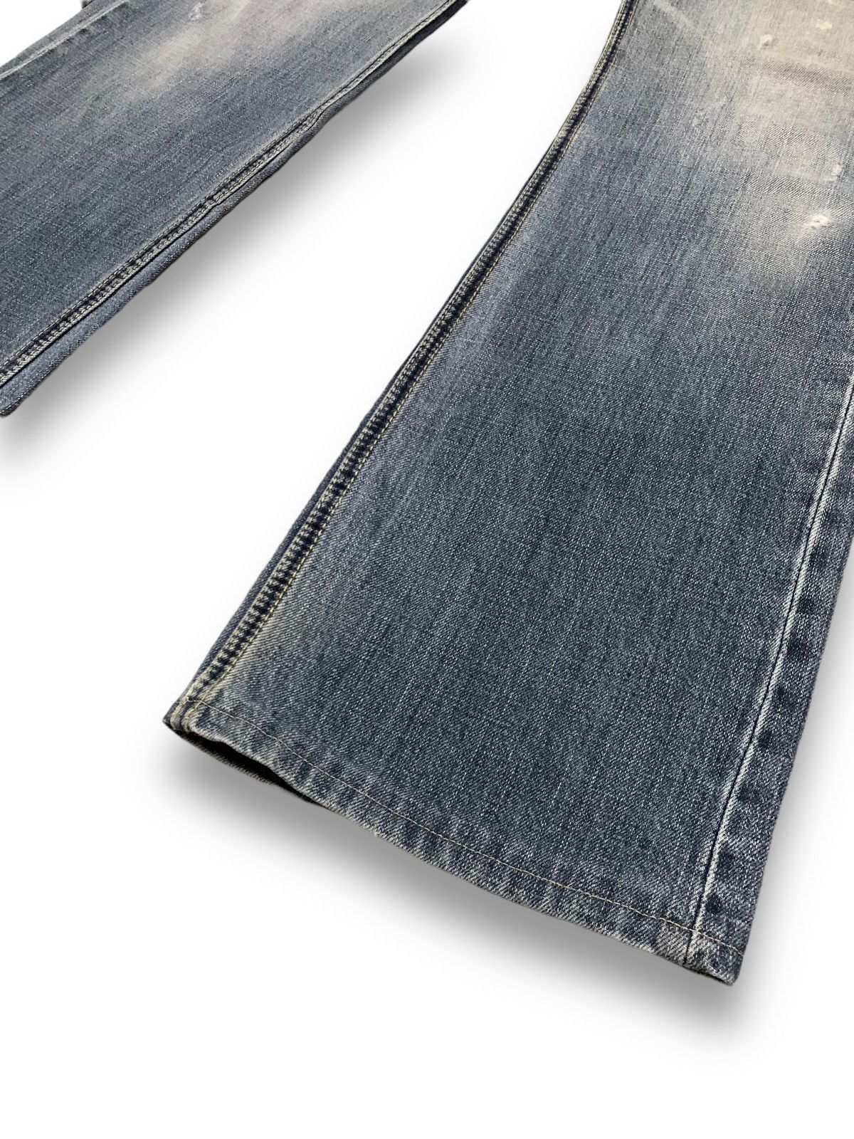 Japanese Brand Vintage Japanese Brand Aldelio Bootcut Distressed Jeans Size US 31 - 10 Thumbnail