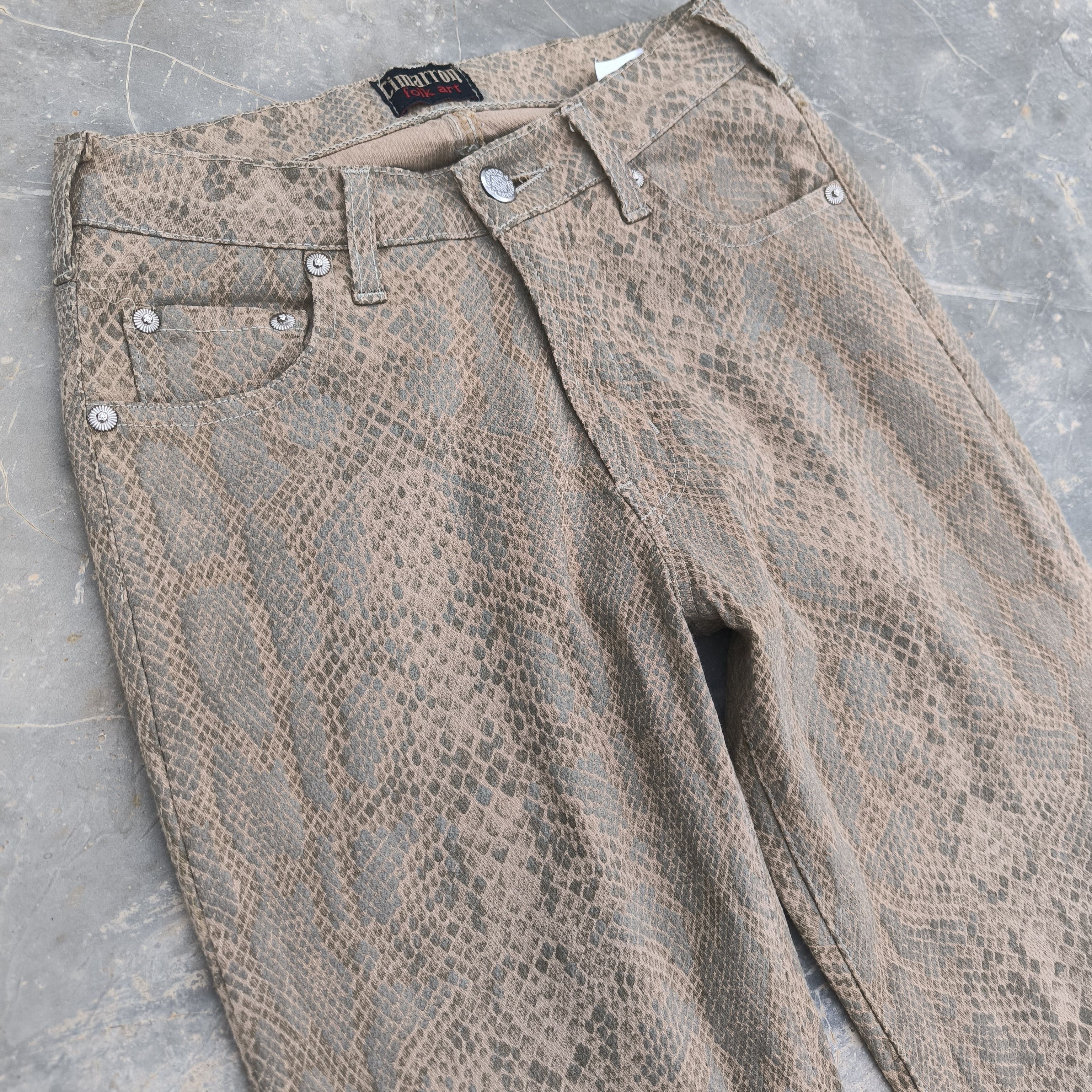 If Six Was Nine Stretchy flared Full printed Python Snake Skin Size 27" / US 4 / IT 40 - 3 Thumbnail