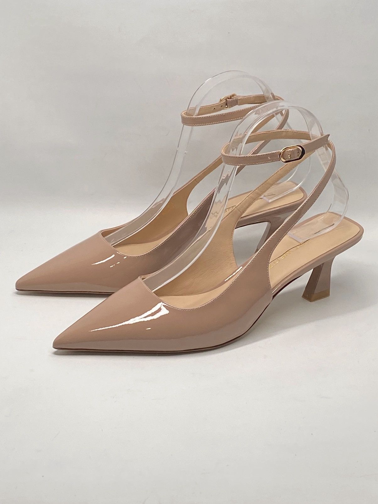 Stuart Weitzman Stuart Weitzman Patent Leather Strappy Pumps size 8 Size US 8 / IT 38 - 4 Thumbnail