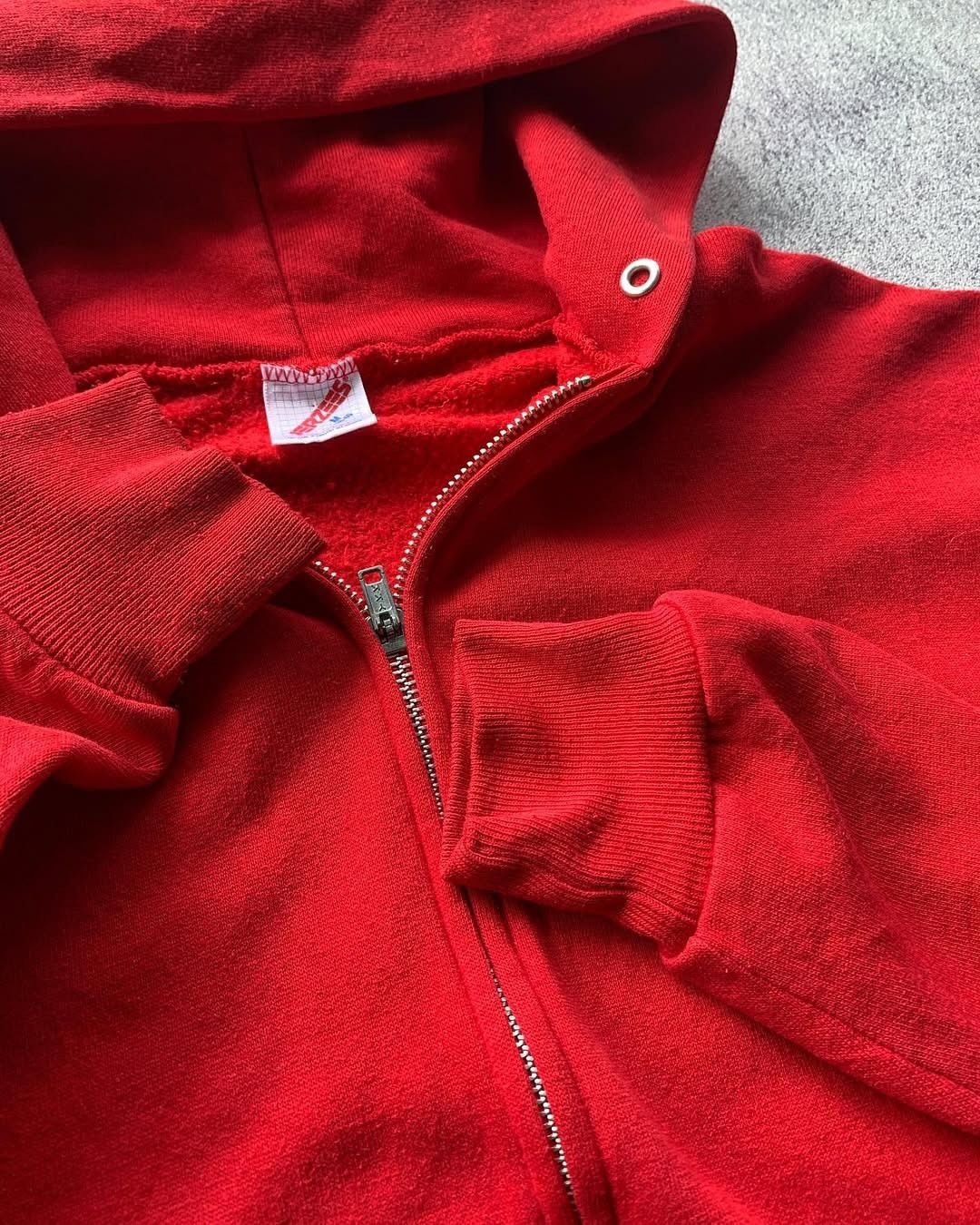 Jerzees Jerzees Late 1980s - Early 1990s Blank Zip Up Hoodie Size US M / EU 48-50 / 2 - 3 Thumbnail