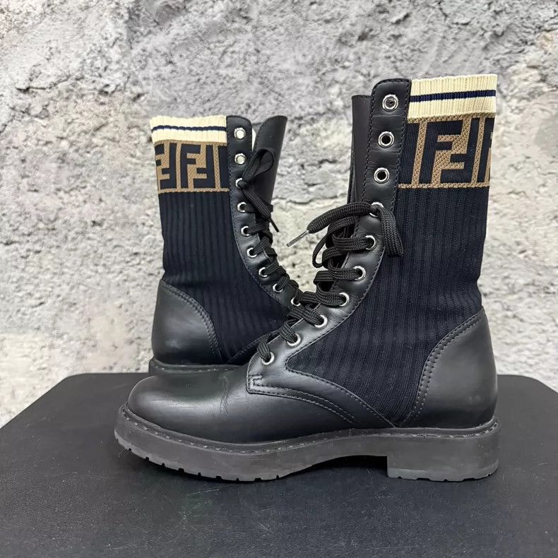Fendi Fendi Black LaceUp Knee Size US 8 / IT 38 - 5 Thumbnail