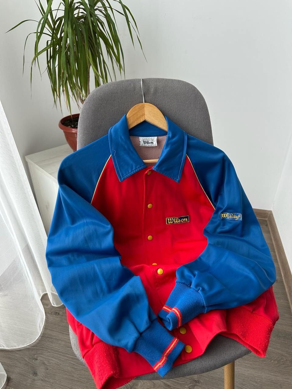 Japanese Brand × Vintage × Wilson Vintage Japanese Wilson Tennis Wear Buttons Blue Hoodie Polo Size US M / EU 48-50 / 2 - 6 Thumbnail