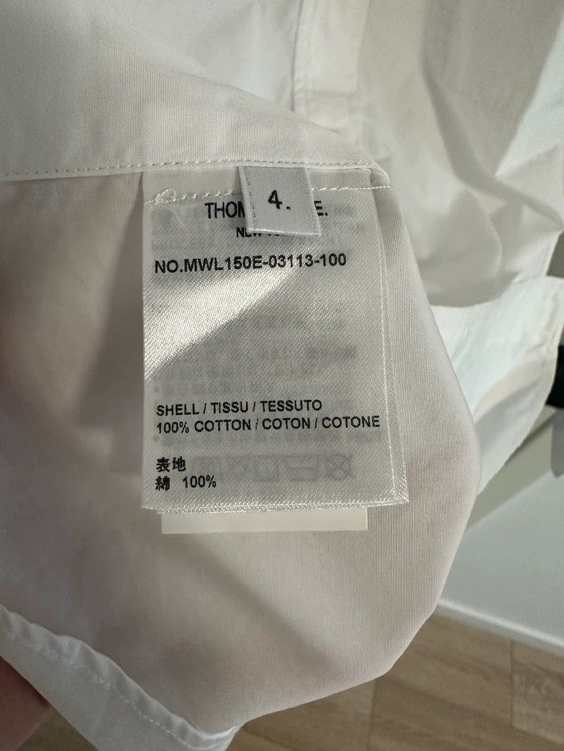 Thom Browne Thom browne Men's white shirt 2504-Nextarrow Size US XL / EU 56 / 4 - 5 Thumbnail