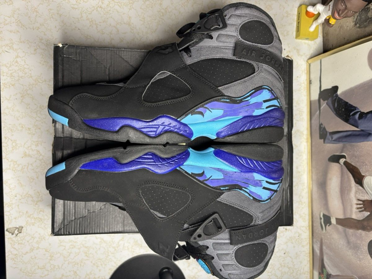 Jordan Brand Air Jordan 8 Retro 2015 Aqua 2015 Size US 12 / EU 45 - 4 Thumbnail