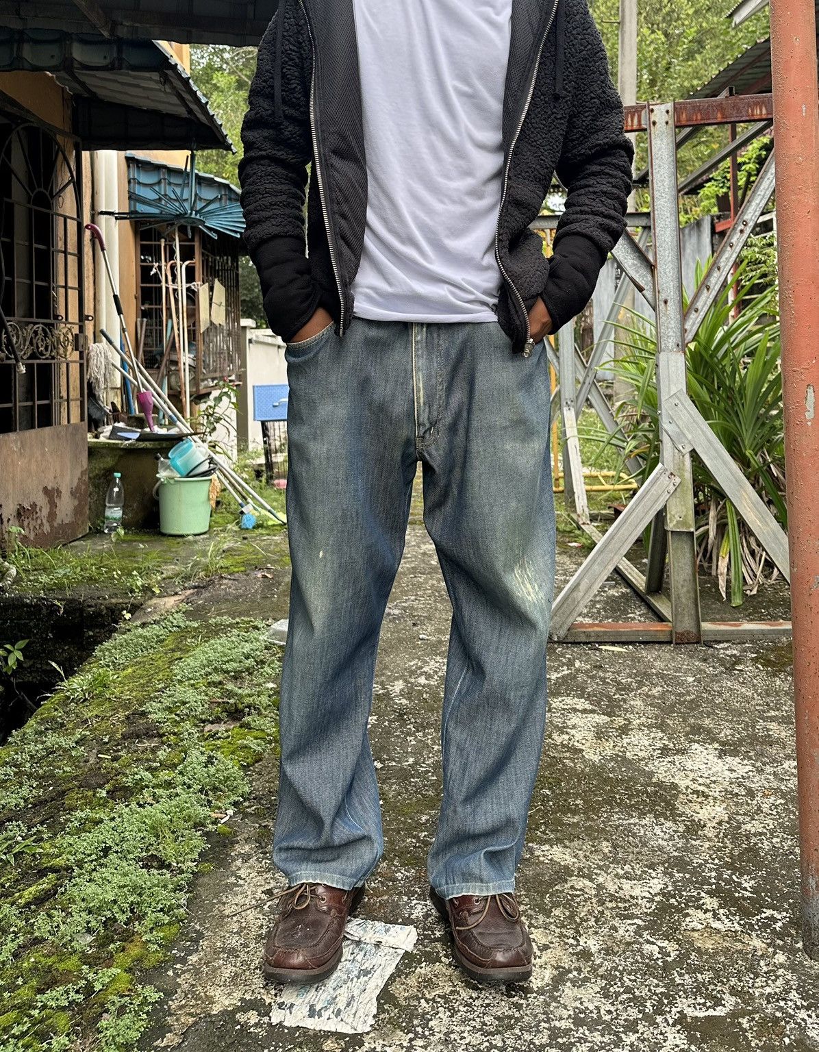 Edwin 👹Vintage Edwin E503 Flex Baggy Jeans Size US 34 / EU 50 - 4 Thumbnail