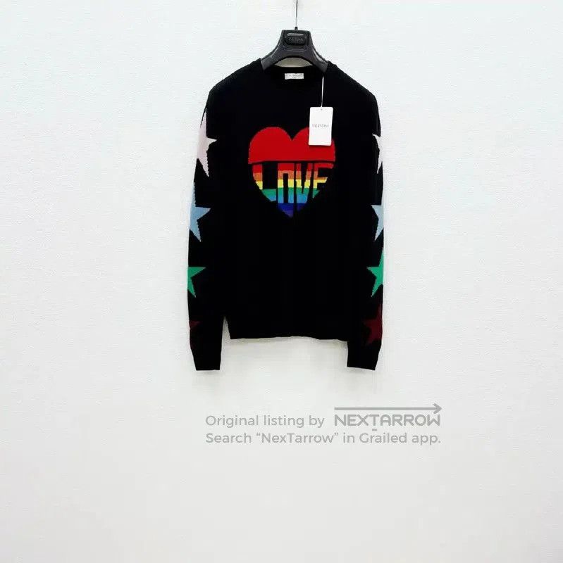 Valentino Valentino Black Wool Blend Long Sleeve Sweater . Size US M / EU 48-50 / 2 - 1 Thumbnail