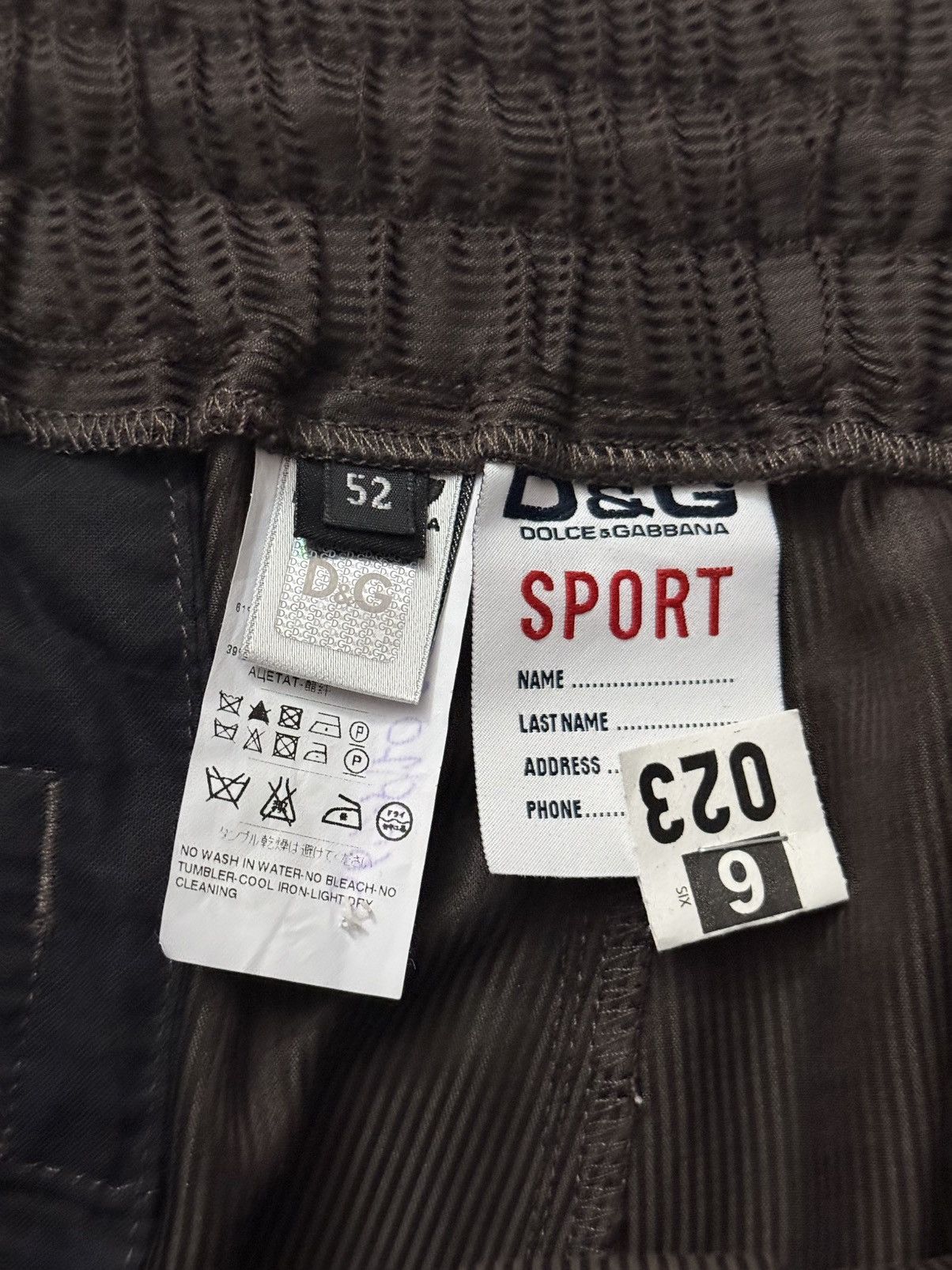 Dolce & Gabbana Dolce & Gabbana Sport Track Pants Size 52 34 Waist 31 Inseam Size US 34 / EU 50 - 12 Thumbnail