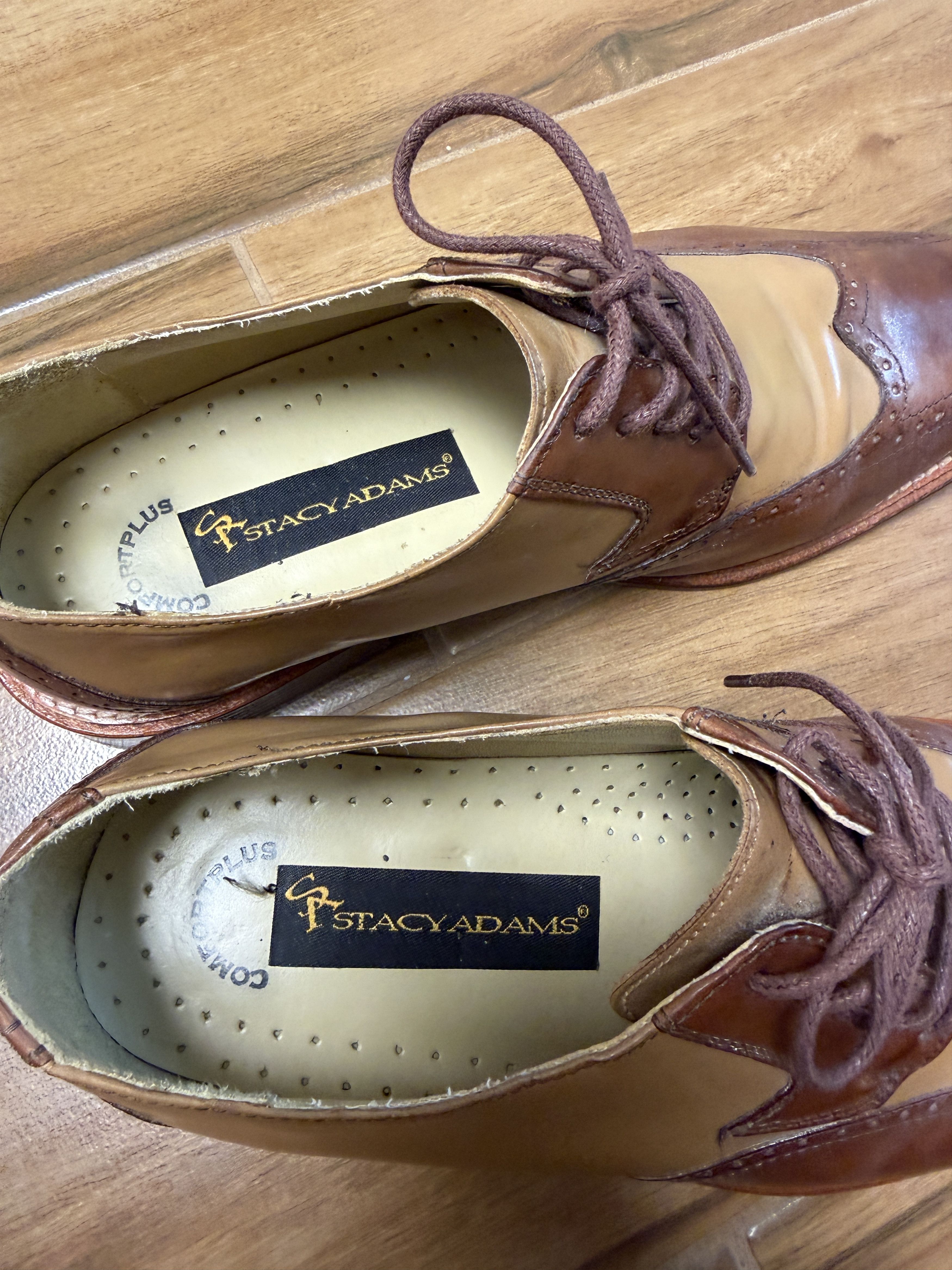 Stacy Adams Stacy Adams Men's Brown Oxford Shoes Size 10 Size US 10 / EU 43 - 5 Thumbnail