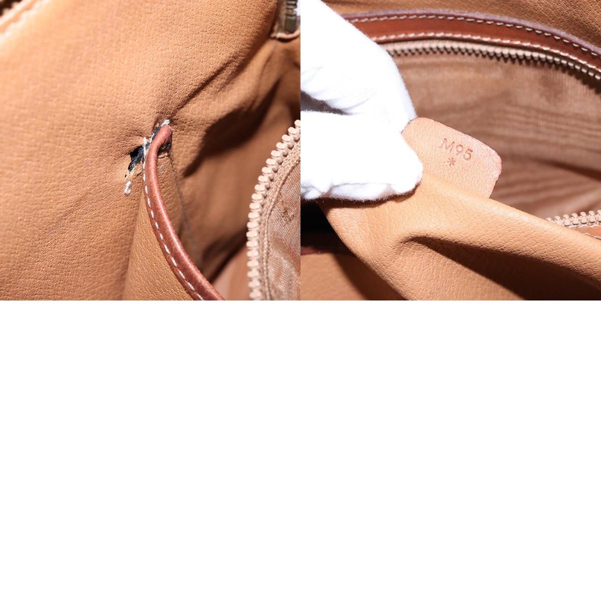 Celine CELINE Macadam Canvas Hand Bag Pvc Leather Brown Gold Size ONE SIZE - 13 Thumbnail