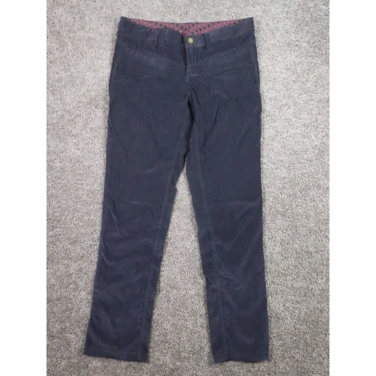 Athleta Athleta Dipper Corduroy Cargo Pants Womens 2P Gray Low Rise Hiking Stretch 30x29 Size 26" / US 2 / IT 38 - 2 Thumbnail