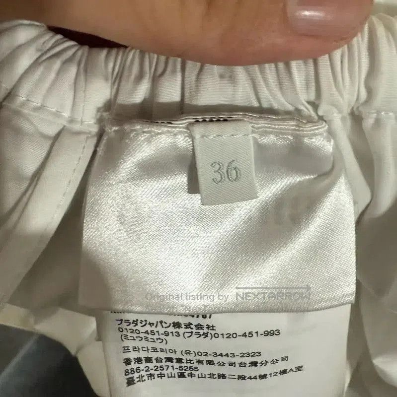 Miu Miu Miu Miu Women's White Nylon Shorts . Size 28" / US 6 / IT 42 - 4 Thumbnail
