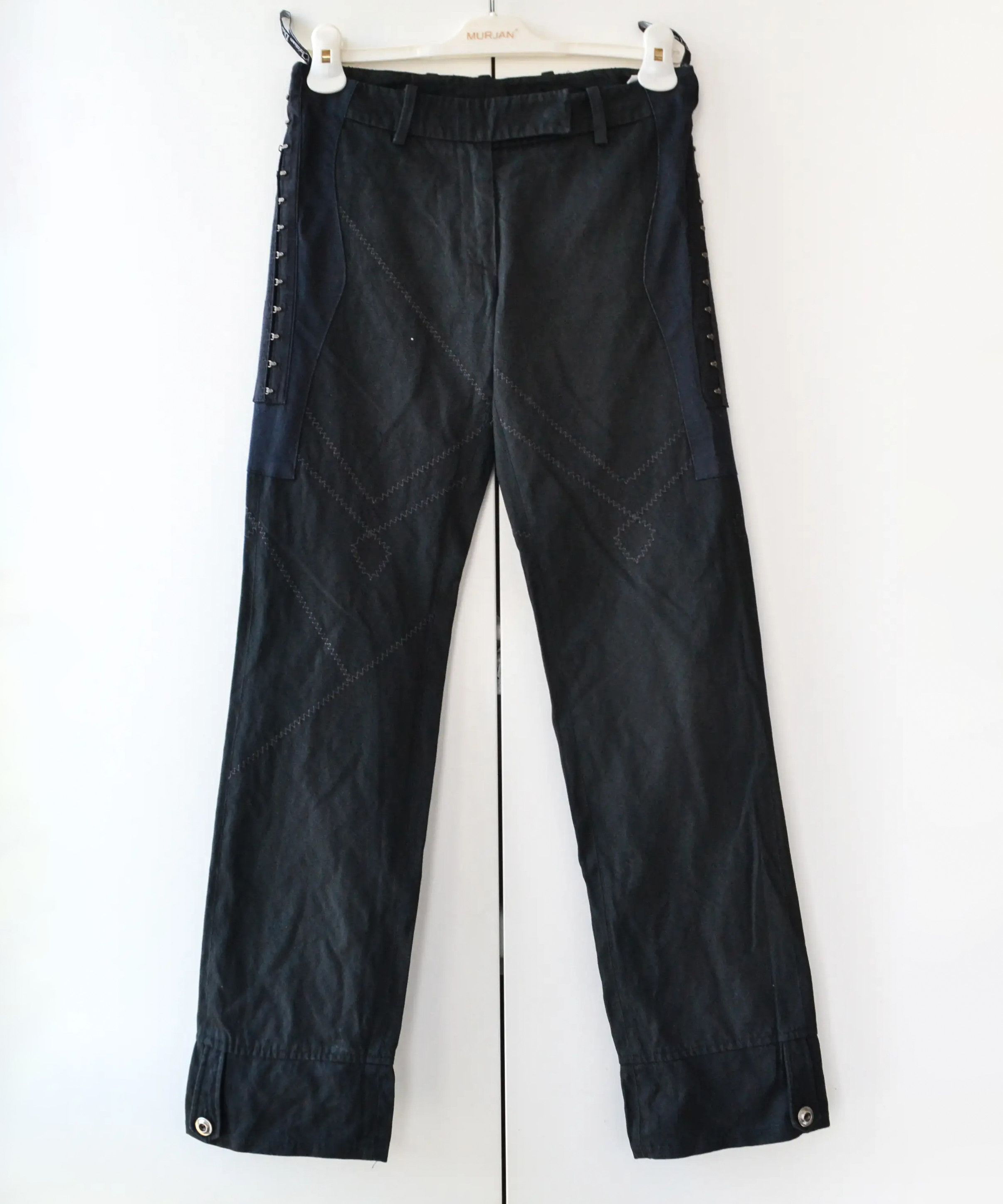 Christian Dior Pants Trousers Corset Vintage Black Blue