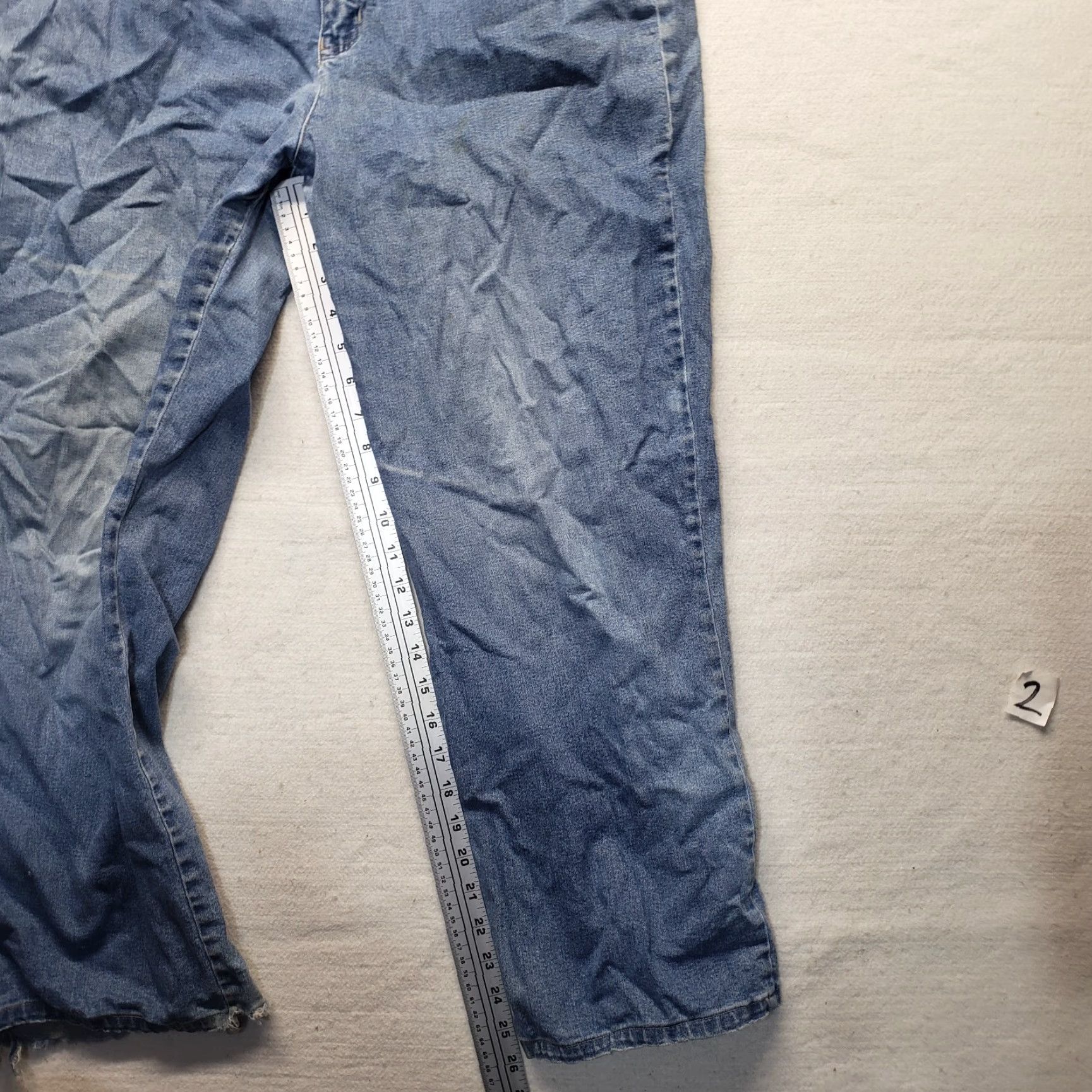 Vintage Taylor Brooke Jeans Women Adult 18 Blue Denim Stretch Straight Waist Regular PANTS 18 Womens Size 40" / US 18 - 6 Thumbnail