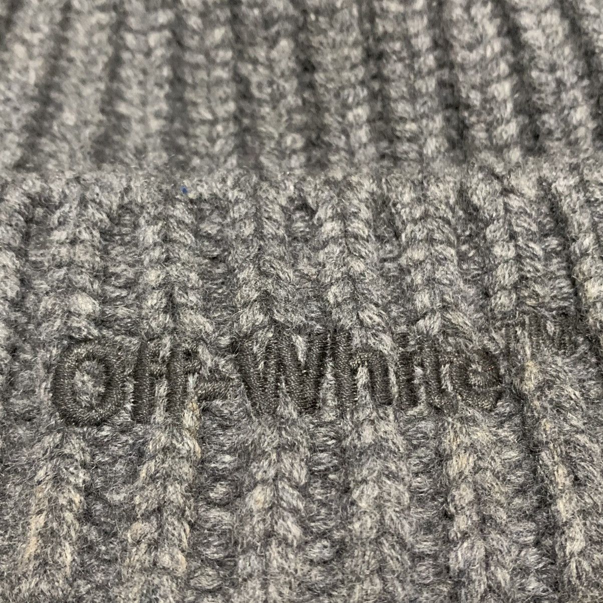 Off-White Off White Beanie Off White Logo Grey Beanie Hat Virgil Abloh Size ONE SIZE - 3 Thumbnail