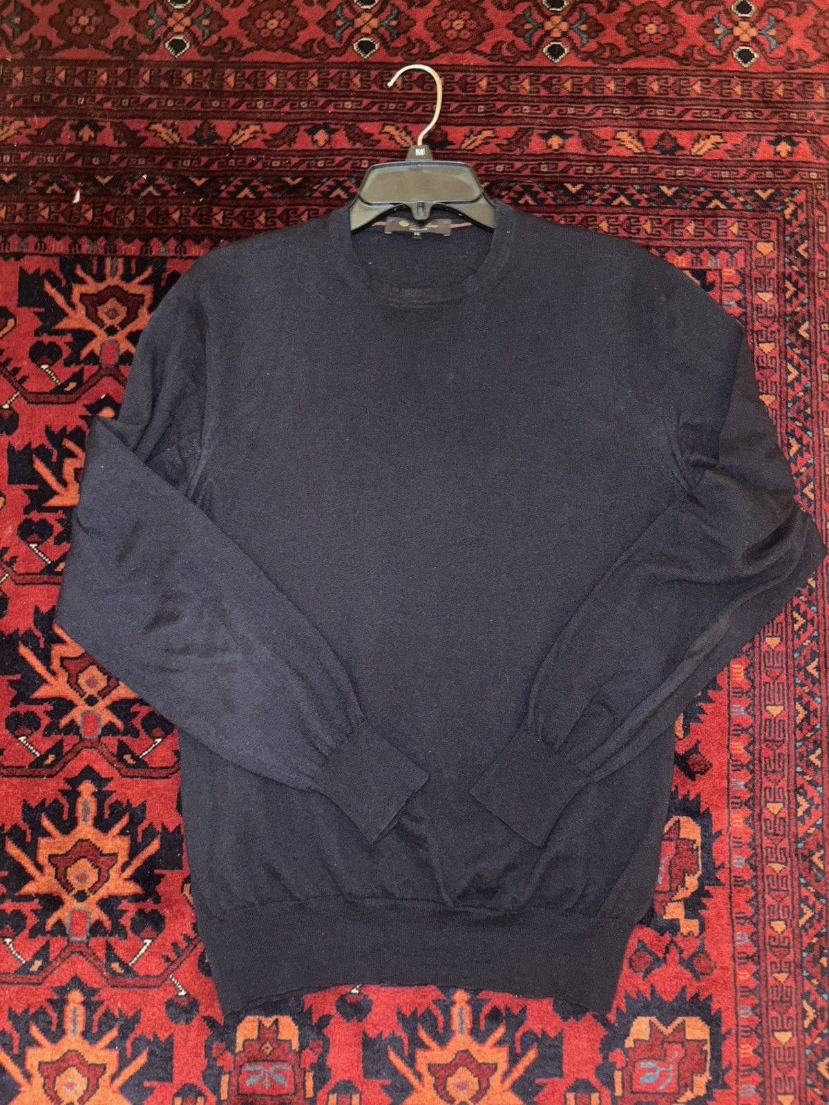 Loro Piana Loro Piana NAVY BLUE Cashmere sweater Size US L / EU 52-54 / 3 - 1 Thumbnail