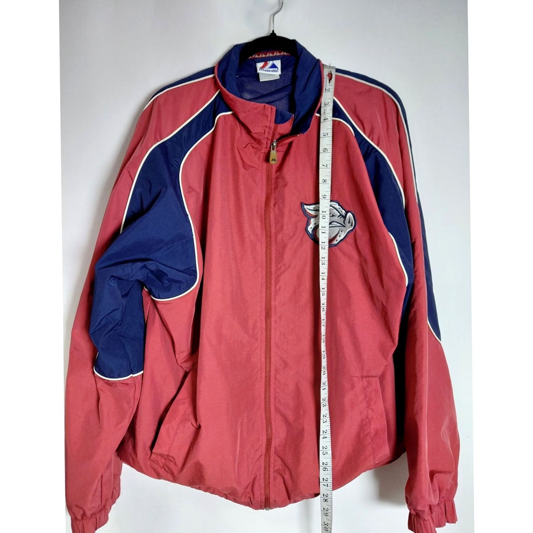 Vintage Majestic Jacket Men Size L Red Blue Nylon Long Sleeve Lining Size US L / EU 52-54 / 3 - 7 Thumbnail