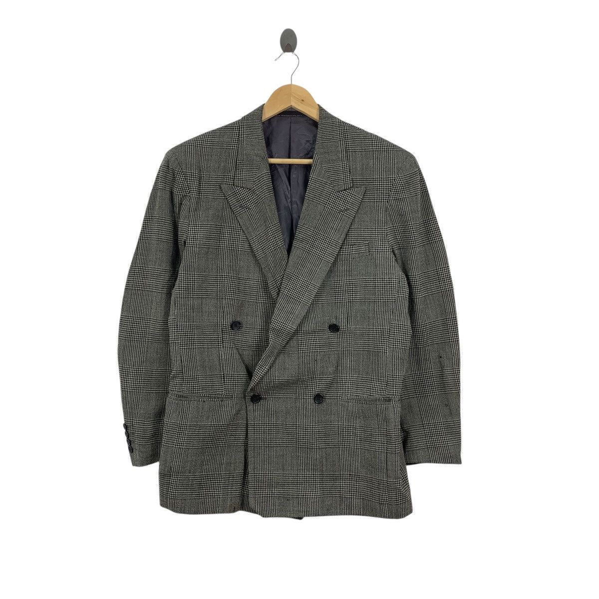 PPFM Vintage PPFM Peyton Place For Man Houndstooth Peacoat Blazer Size US M / EU 48-50 / 2 - 1 Thumbnail