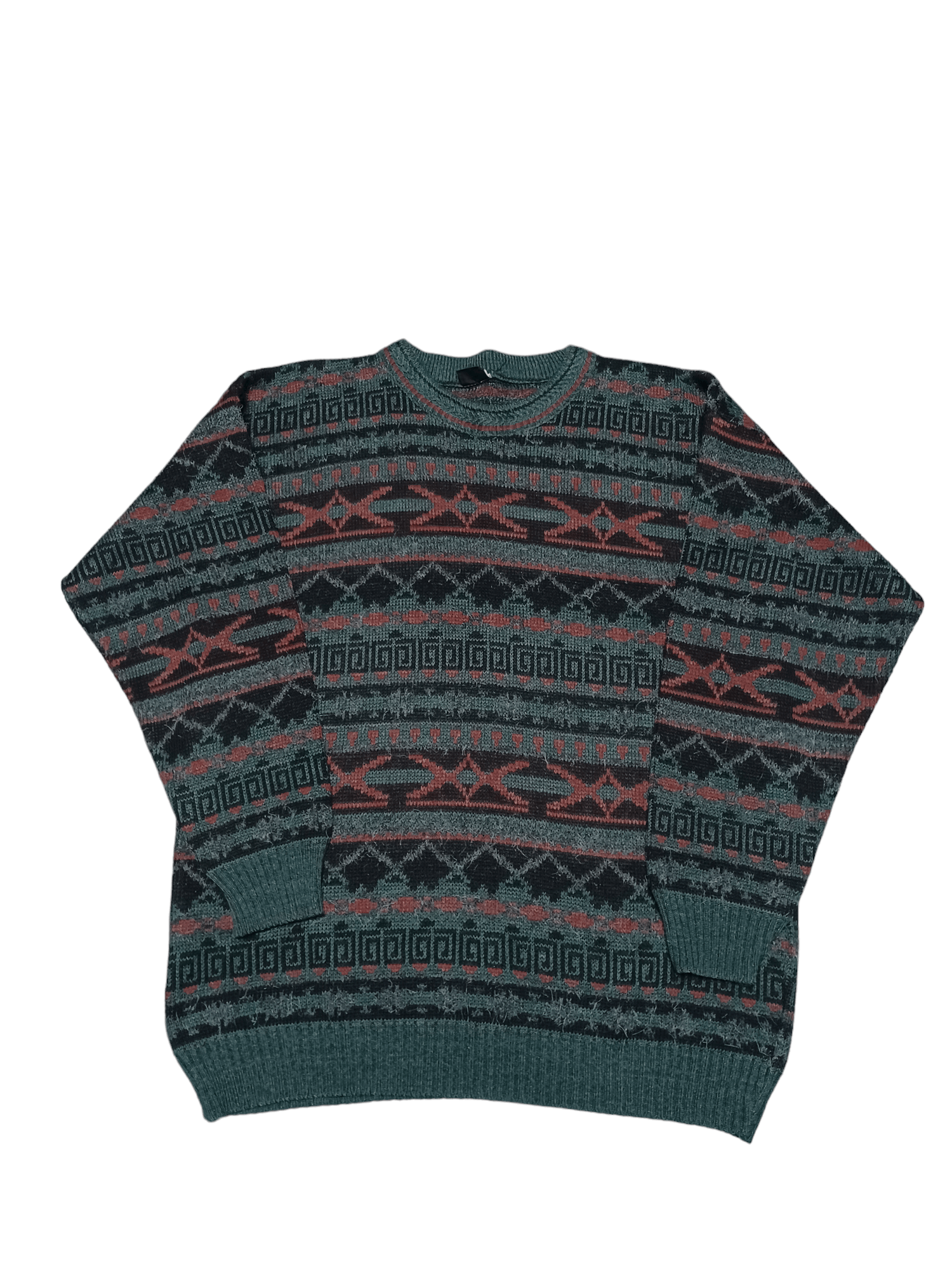 Other MADE IN UK VINTAGE OVERSIZE SWEATER WINTER Size US L / EU 52-54 / 3 - 1 Thumbnail