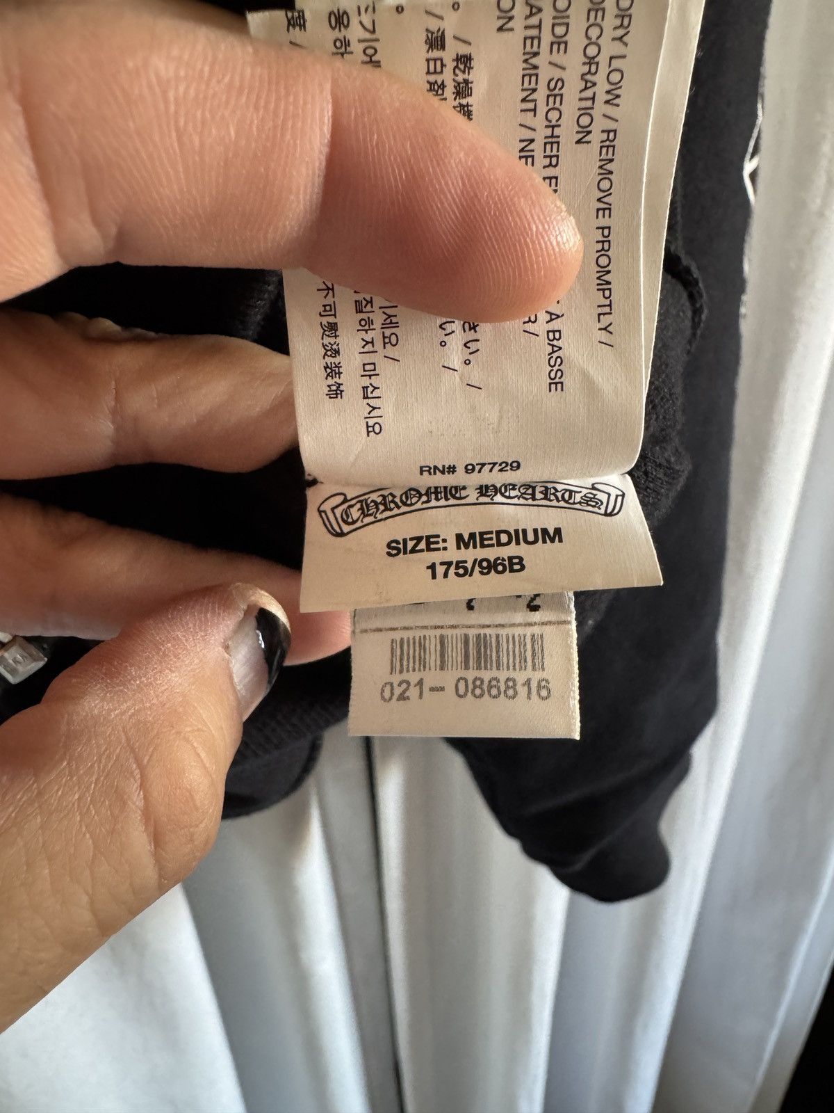 Chrome Hearts Chrome Hearts Thermal Zip Up Fuck You Size US M / EU 48-50 / 2 - 5 Thumbnail