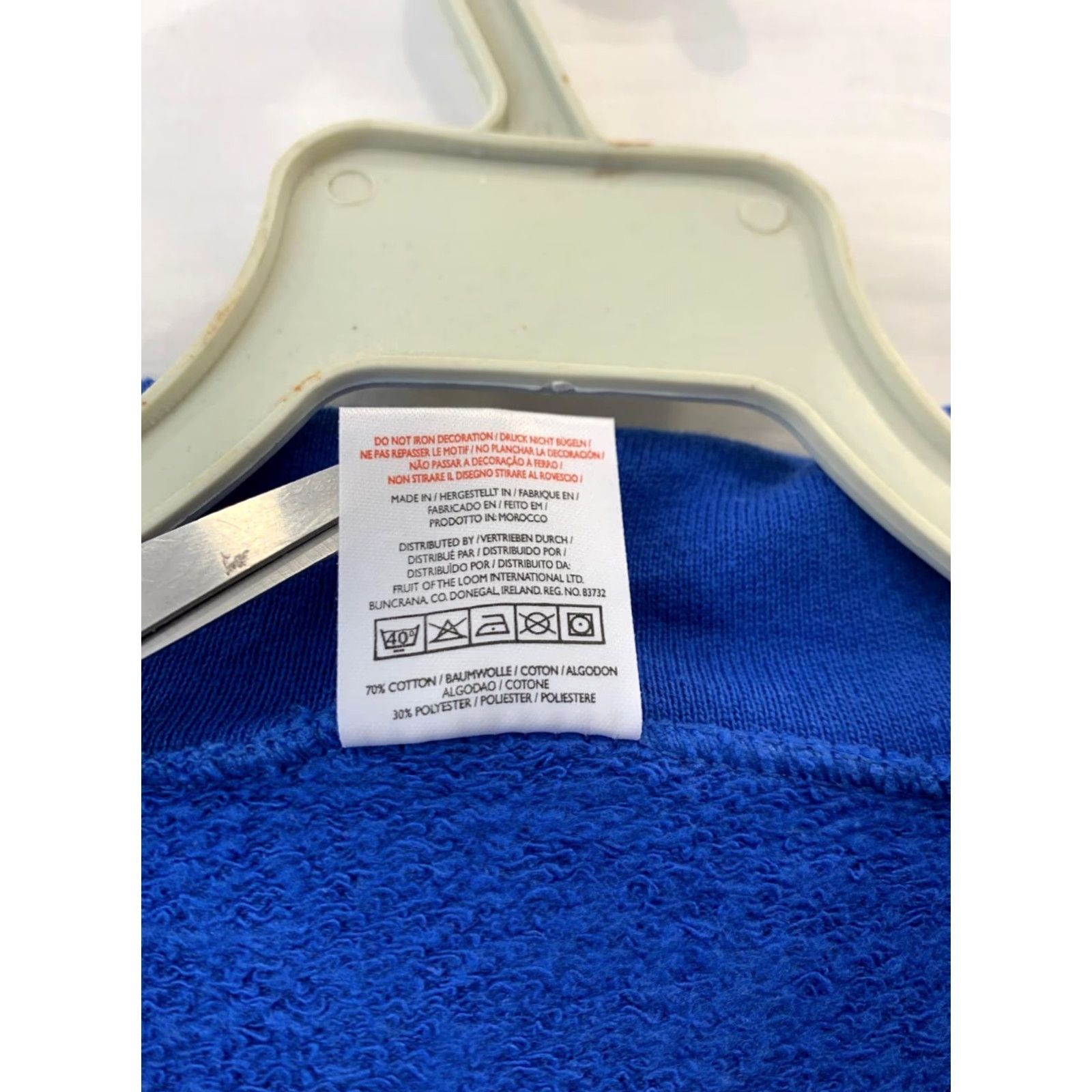 Fruit Of The Loom Vtg Valentino Rossi The Doctor VR46 Gauloises Yamaha Hoodie XL MotoGP Blue Mens Pullover Shirt Size US XL / EU 56 / 4 - 4 Thumbnail