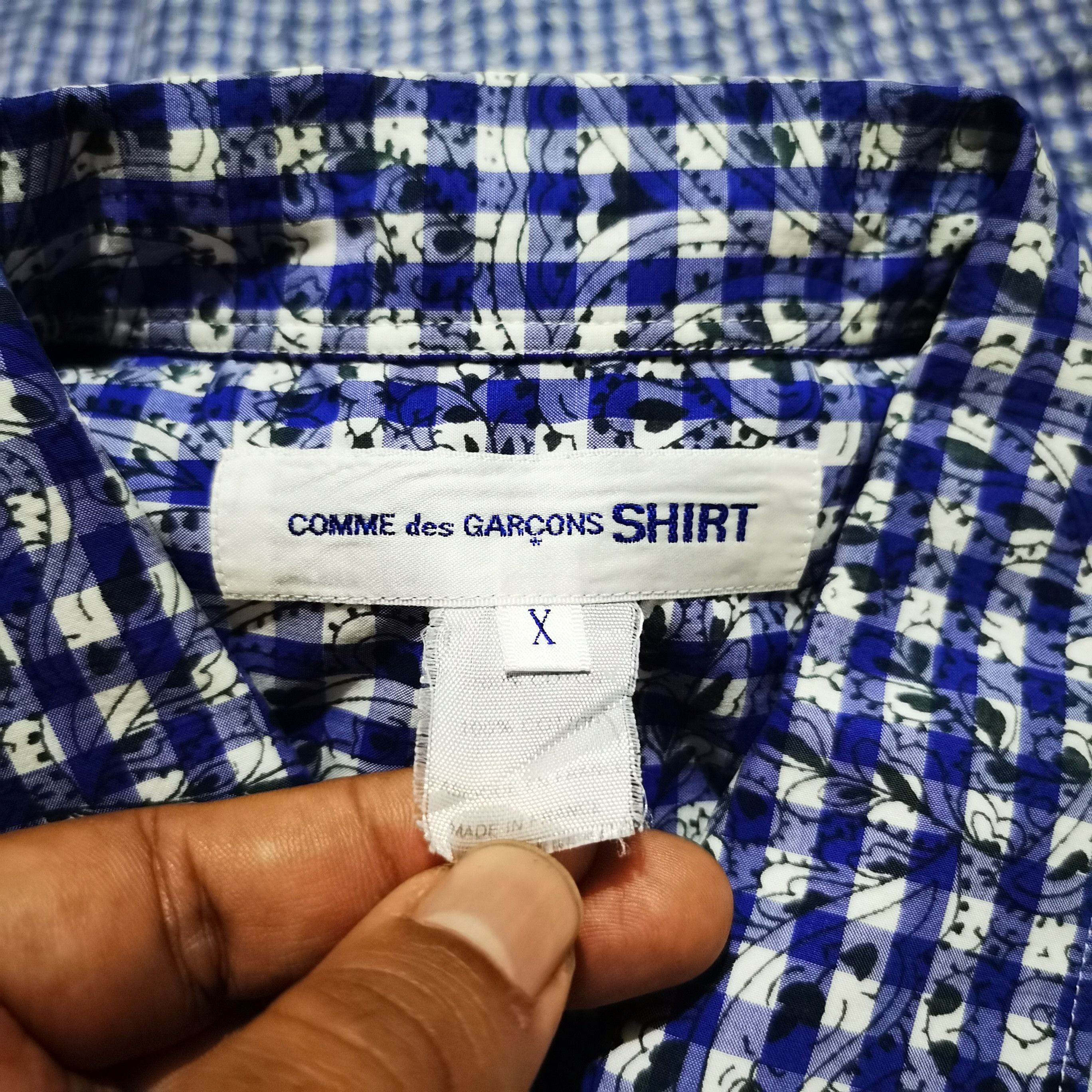 Comme des Garcons Comme Des Garcons Plaid Paisley Pattern Shirt Size US XL / EU 56 / 4 - 3 Thumbnail