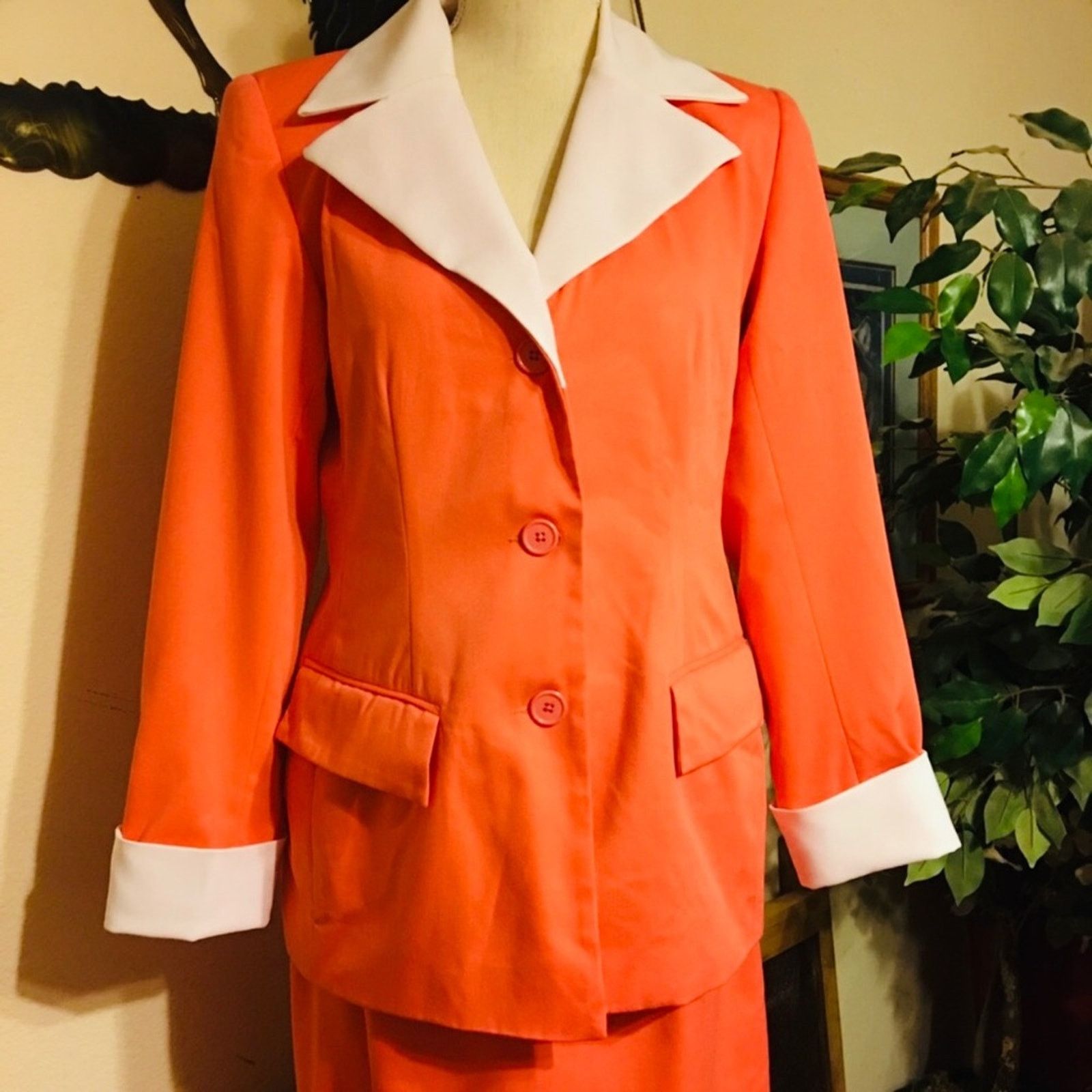Vintage Lew Magram New York style business skirt suit Size M / US 6-8 / IT 42-44 - 1 Thumbnail