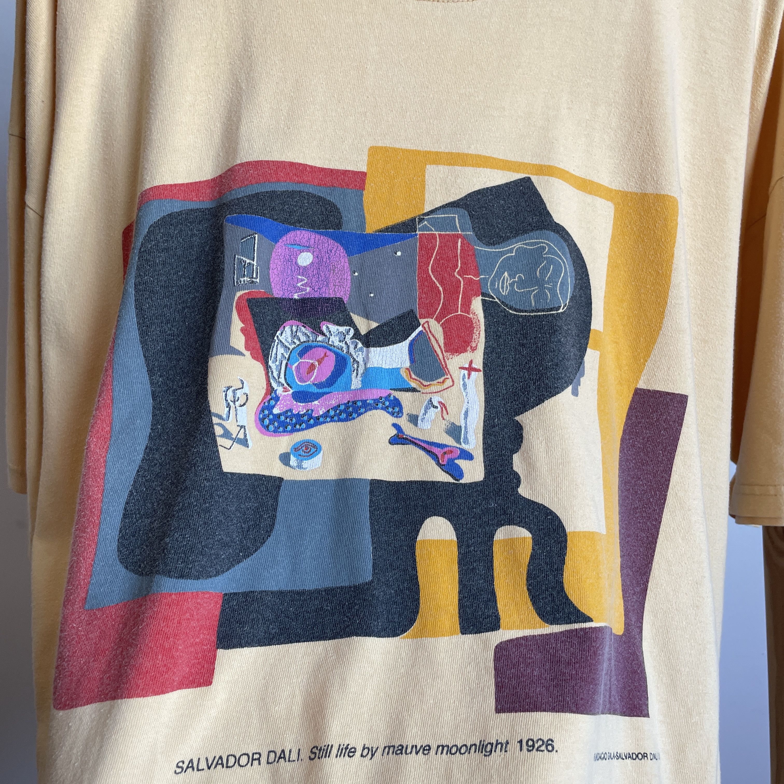 Vintage Salvador Dali Still Life by Mauve Moonlight 90's T-Shirt Size US L / EU 52-54 / 3 - 4 Thumbnail