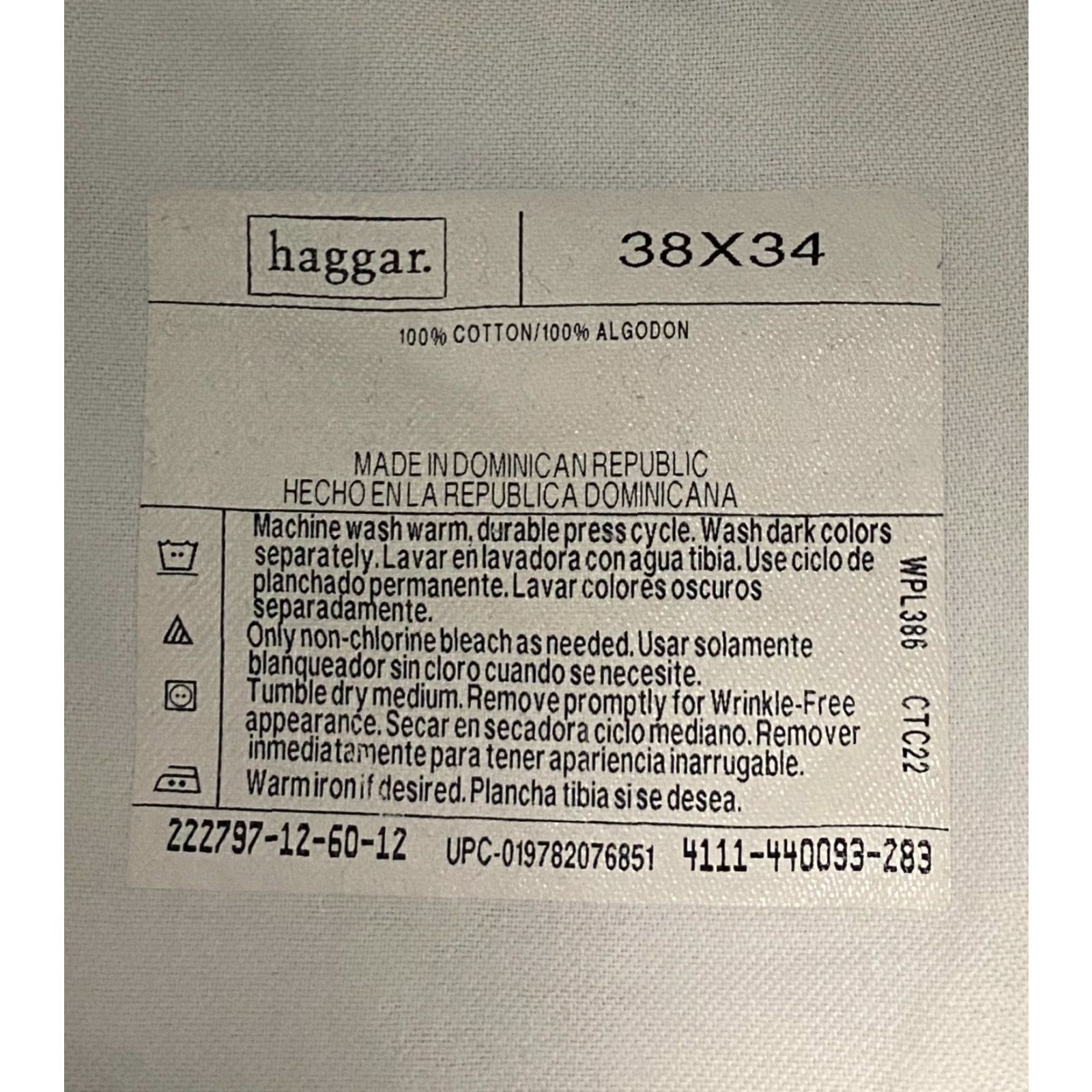 Haggar Haggar Chino Pants Men 36x31 Gray Regular Flat Front Button Zip Inseam 31 Waist 36 Size US 36 / EU 52 - 3 Thumbnail