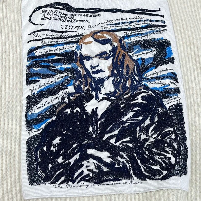 Dior Dior Beige vertical portrait stitching pattern wool cashmer Size US S / EU 44-46 / 1 - 7 Thumbnail