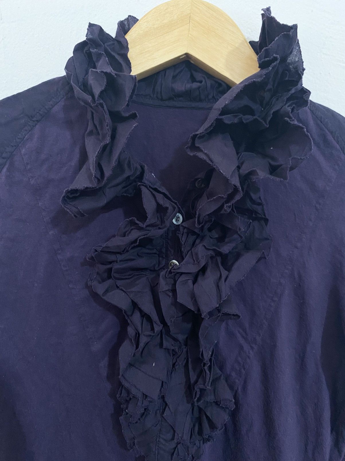 Yohji Yamamoto Ruffle Blouse ATSURO TAYAMA By Yohji Yamamoto Size S / US 4 / IT 40 - 3 Thumbnail