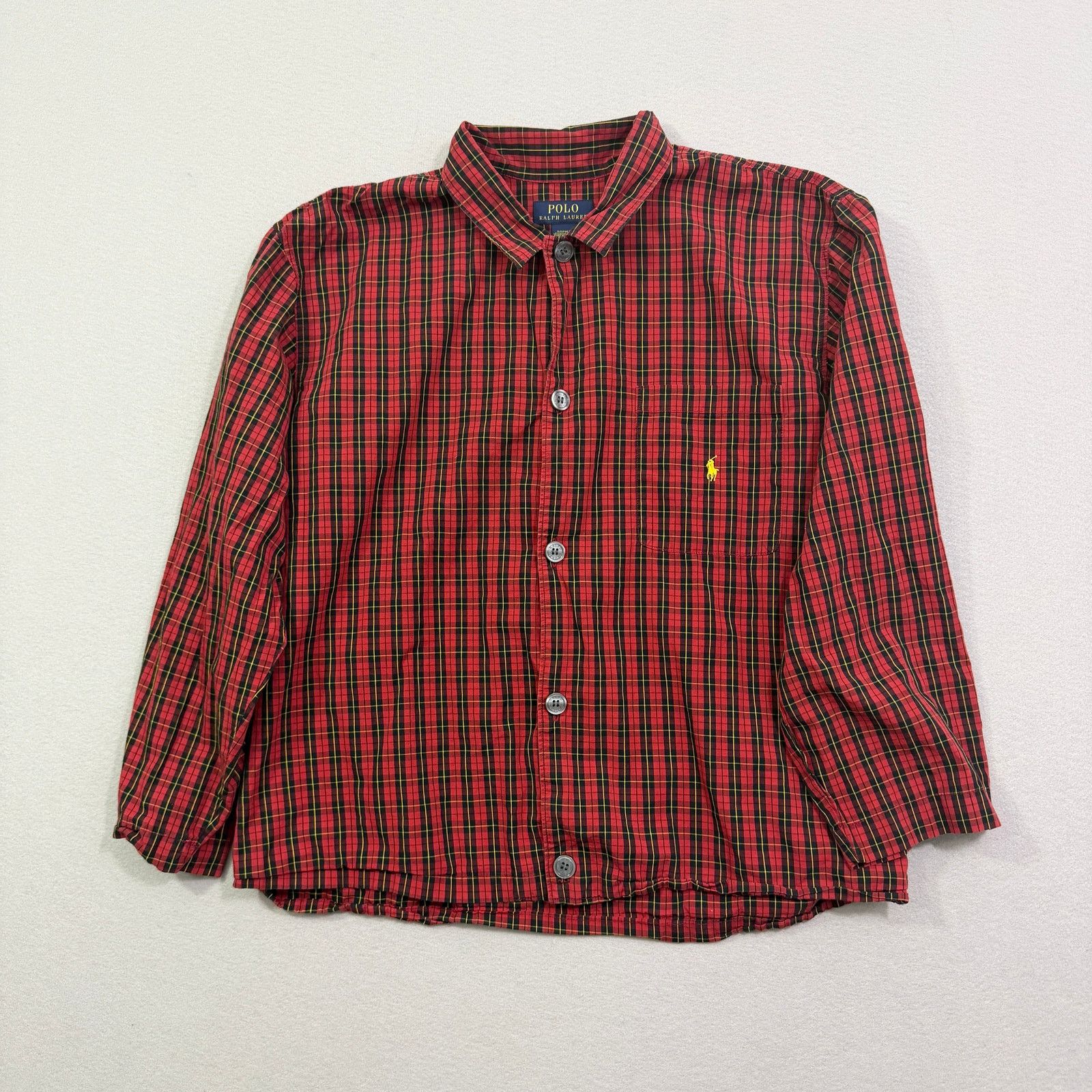 Polo Ralph Lauren Polo Ralph Lauren Sleepwear Button Shirt Men's Medium Red Size US M / EU 48-50 / 2 - 1 Thumbnail