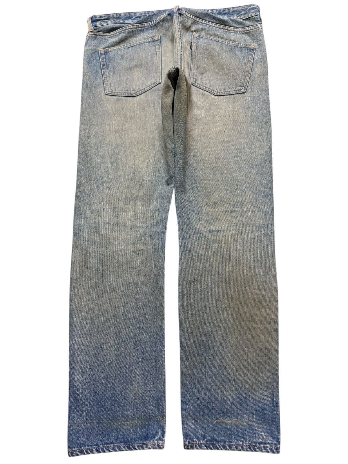 FOB Factory Vintage 90s Japan Fob Factory Selvedge Mud Wash Distress Size US 33 - 2 Thumbnail