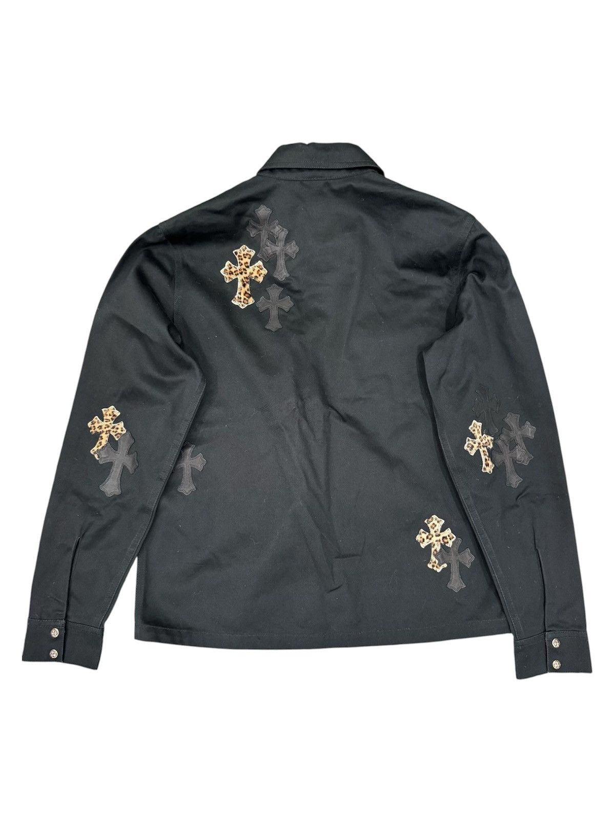 Chrome Hearts Chrome Hearts M Work Dog Leopard Cross patches Shirt Jacket Size US M / EU 48-50 / 2 - 2 Thumbnail