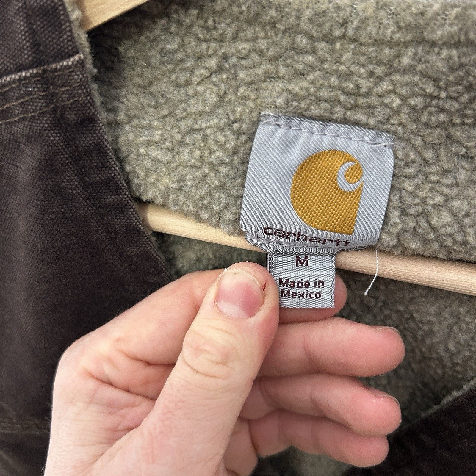Vintage Carhartt Sherpa-Lined Rugged Vest “Dark Brown” V26