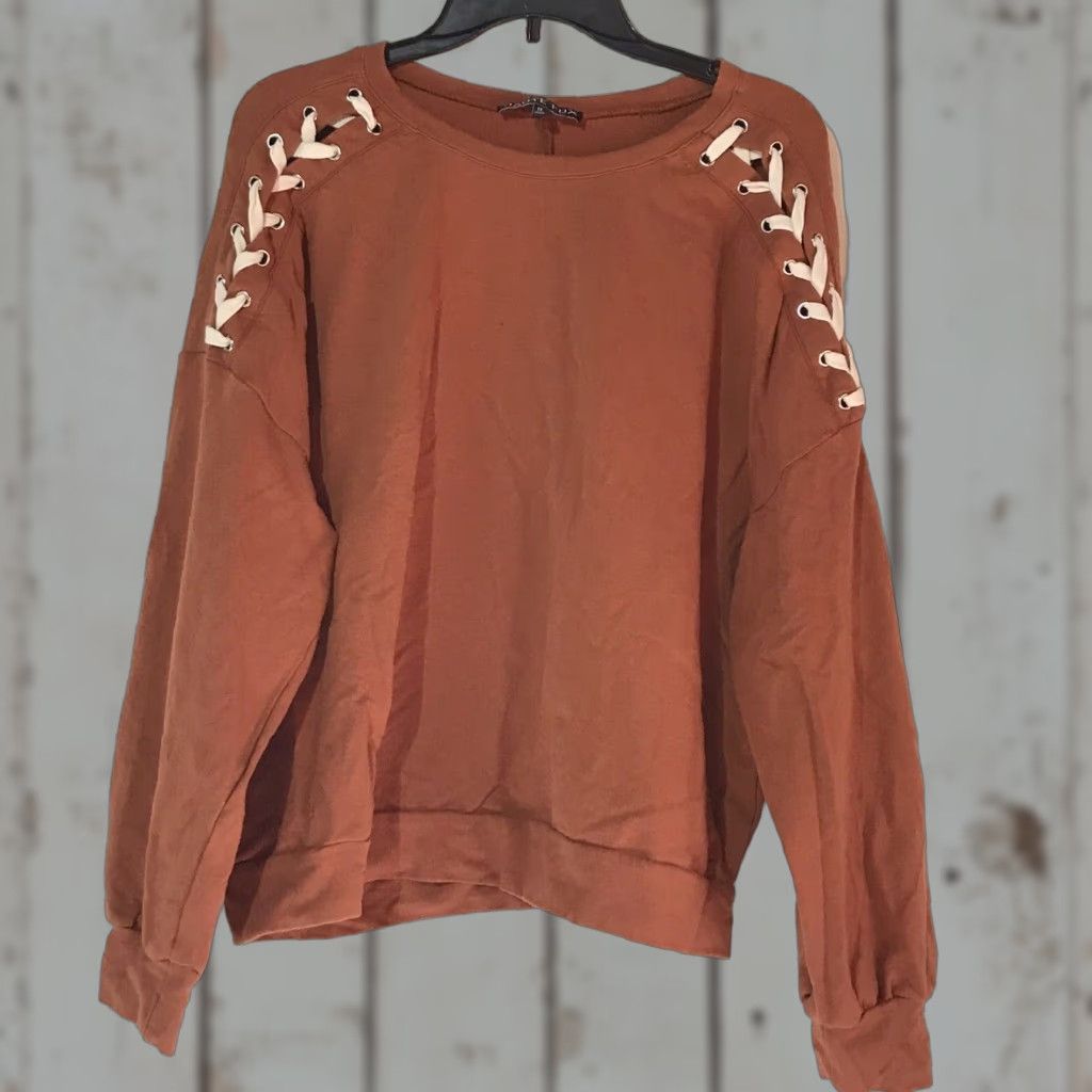 Vintage VINTAGE Fox Sweatshirt Women’s 1X Plus Size Burnt Orange Long Sleeve Knit Casual Fall Winter Size XL / US 12-14 / IT 48-50 - 1 Thumbnail