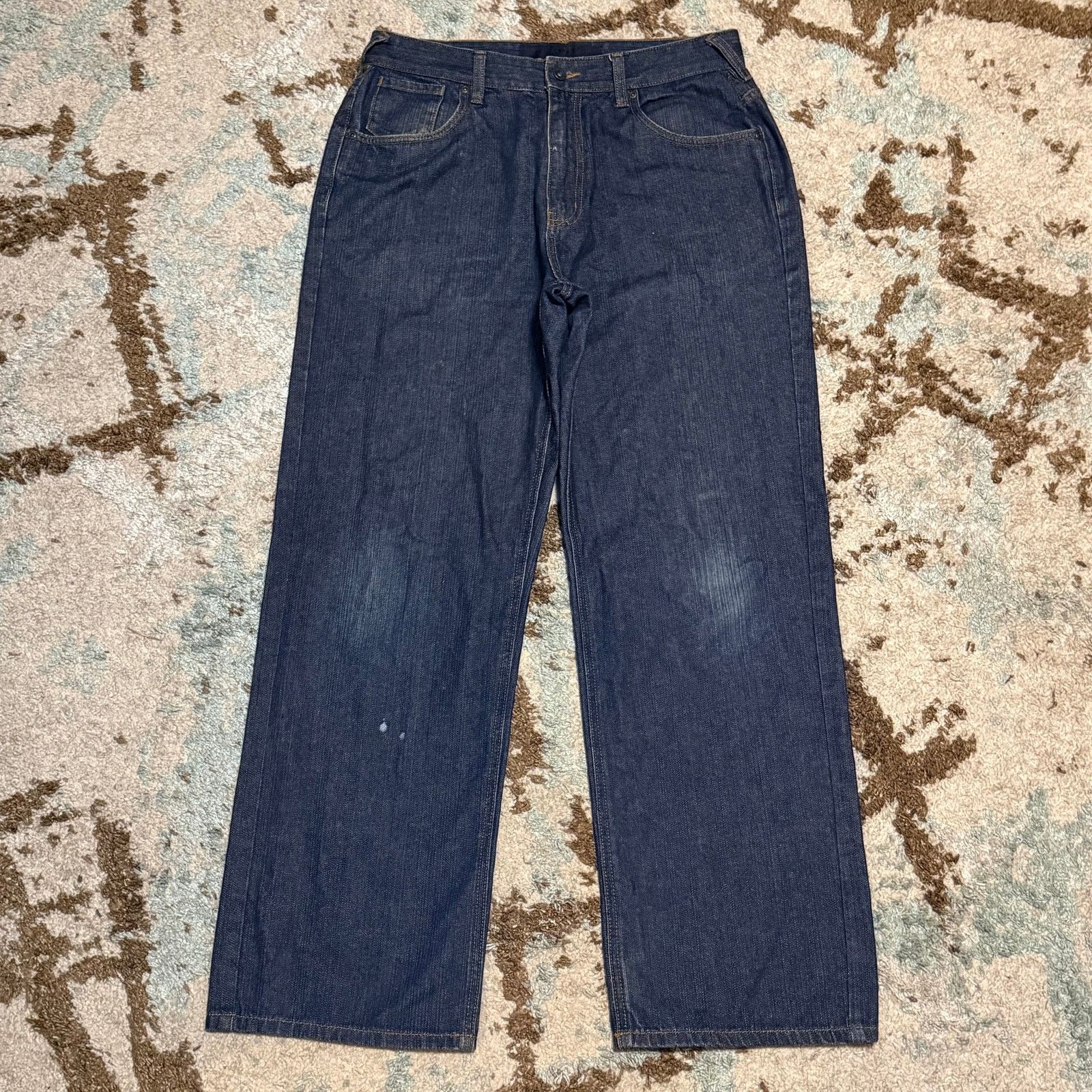 Phat Farm Vintage Phat Farm Baggy Jeans Size 33x30 Spellout Y2K Size US 33 - 3 Thumbnail