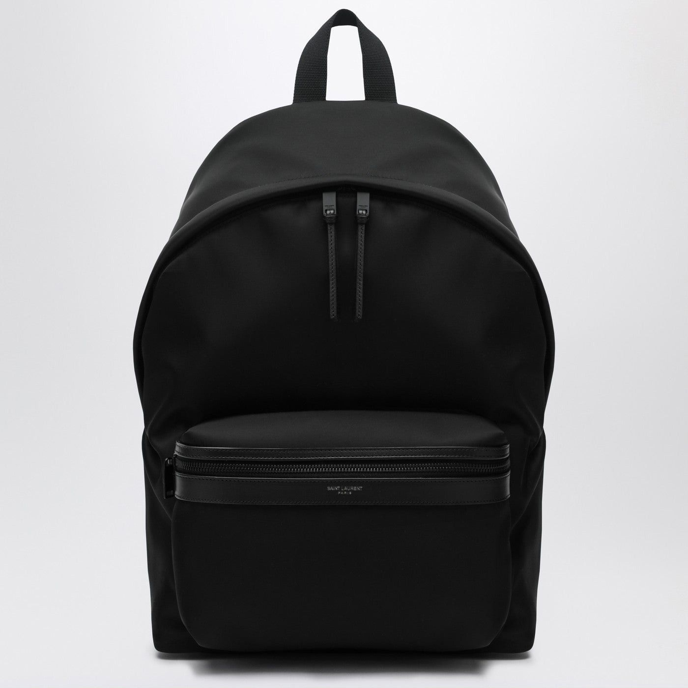 Saint Laurent Paris Saint Laurent Black Leather And Nylon Backpack Size ONE SIZE - 1 Thumbnail