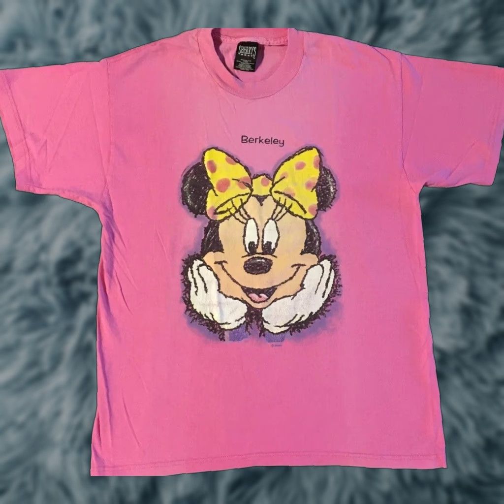 Disney VINTAGE Disney Minnie Mouse Berkeley 90s Shirt M Pink Cartoon Grunge Funny T-Shirt Men Short Sleeve Adult M-Size Size US M / EU 48-50 / 2 - 1 Thumbnail