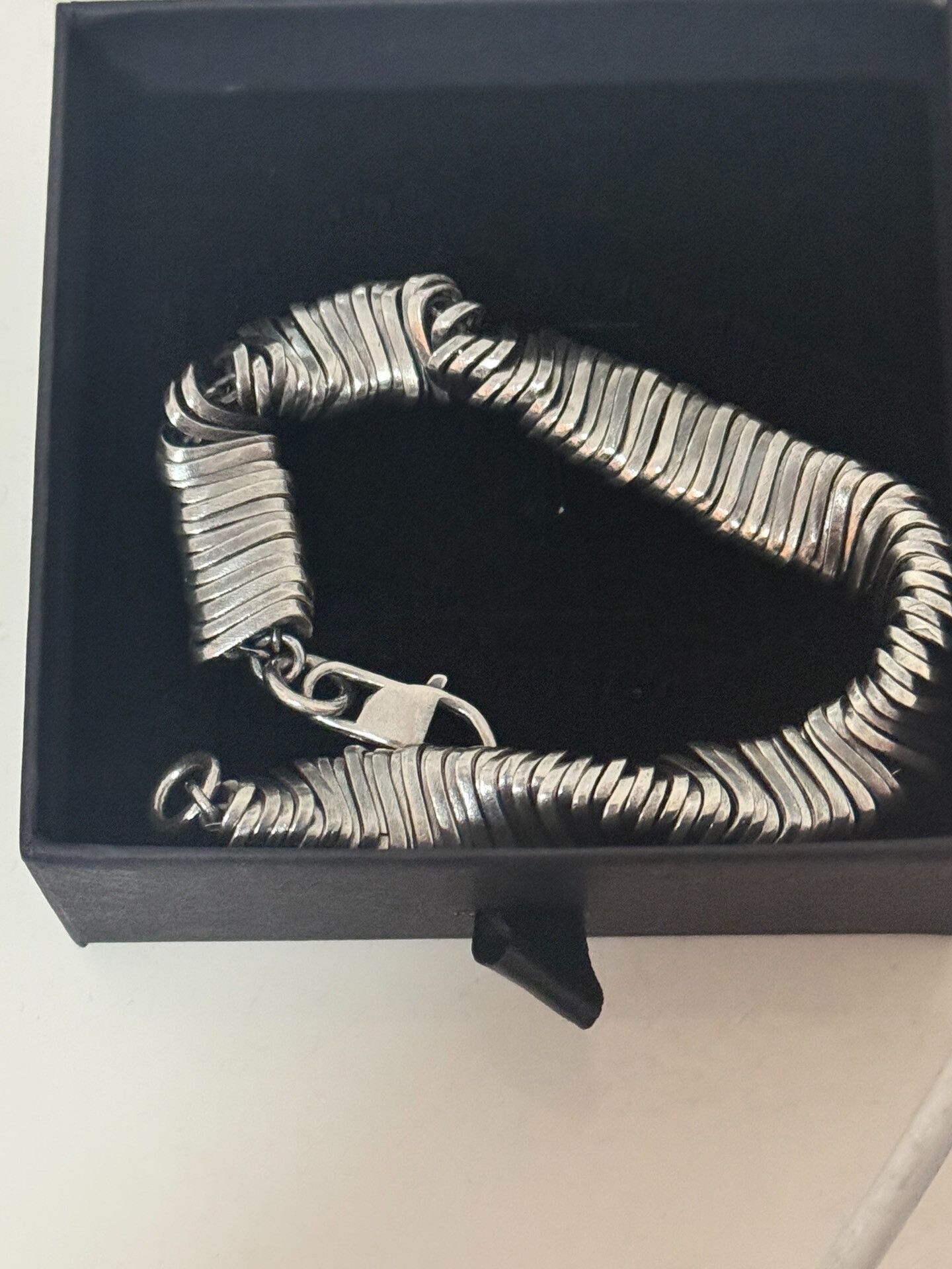 Vintage Men's Vintage Silver Bracelet XL Size Size ONE SIZE - 1 Thumbnail