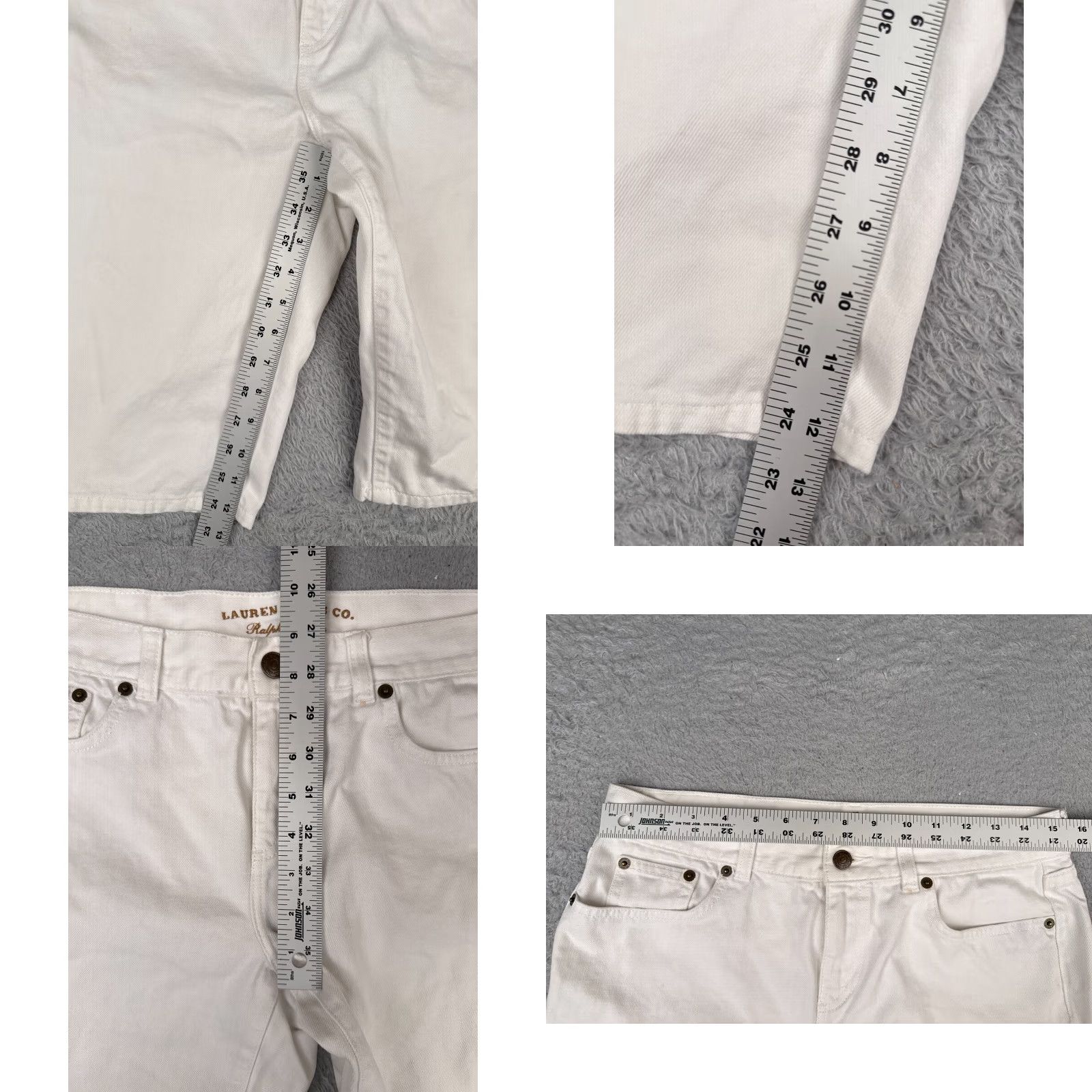 Ralph Lauren Ralph Lauren Jeans Shorts Women 6 White Denim 100% Cotton Mid Rise Casual 30x12 Vintage: No Mens Womens Boys Girls Size 28" / US 6 / IT 42 - 8 Thumbnail