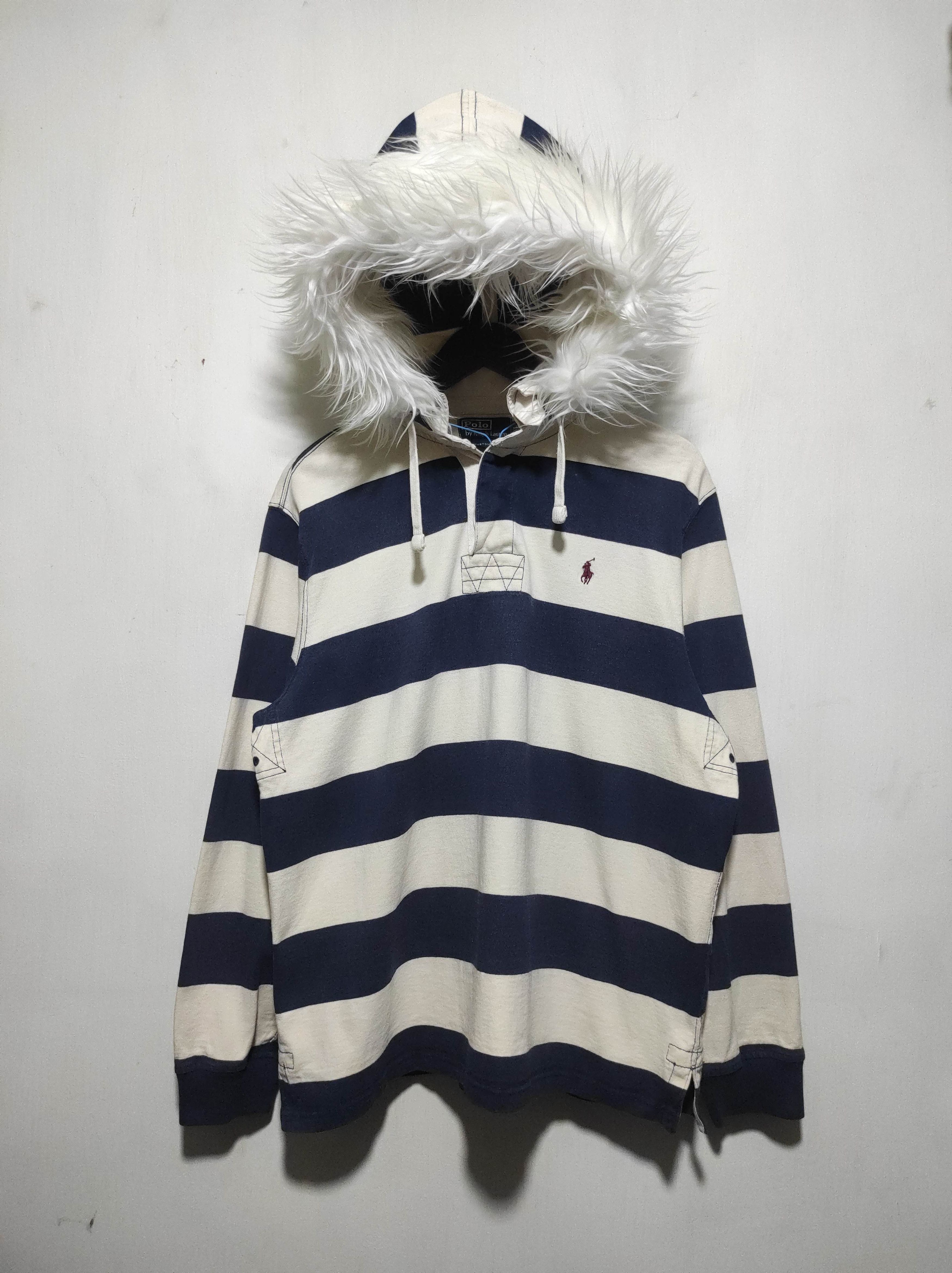 Polo Ralph Lauren Polo Ralph Lauren Stripe fur Hoodie Size US XL / EU 56 / 4 - 2 Thumbnail
