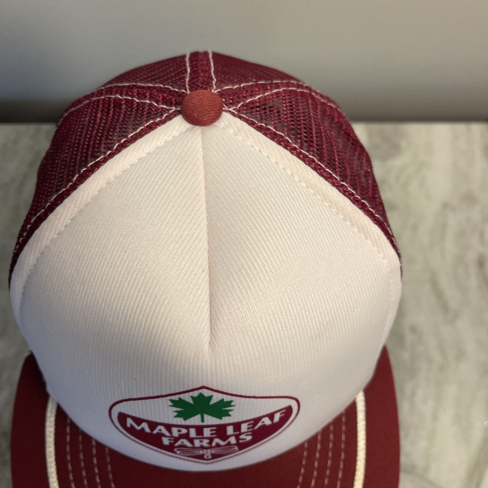 Vintage Vintge Mills Maple Leaf Farm MapleLeaf Snapback Hat NWOT Size ONE SIZE - 4 Thumbnail