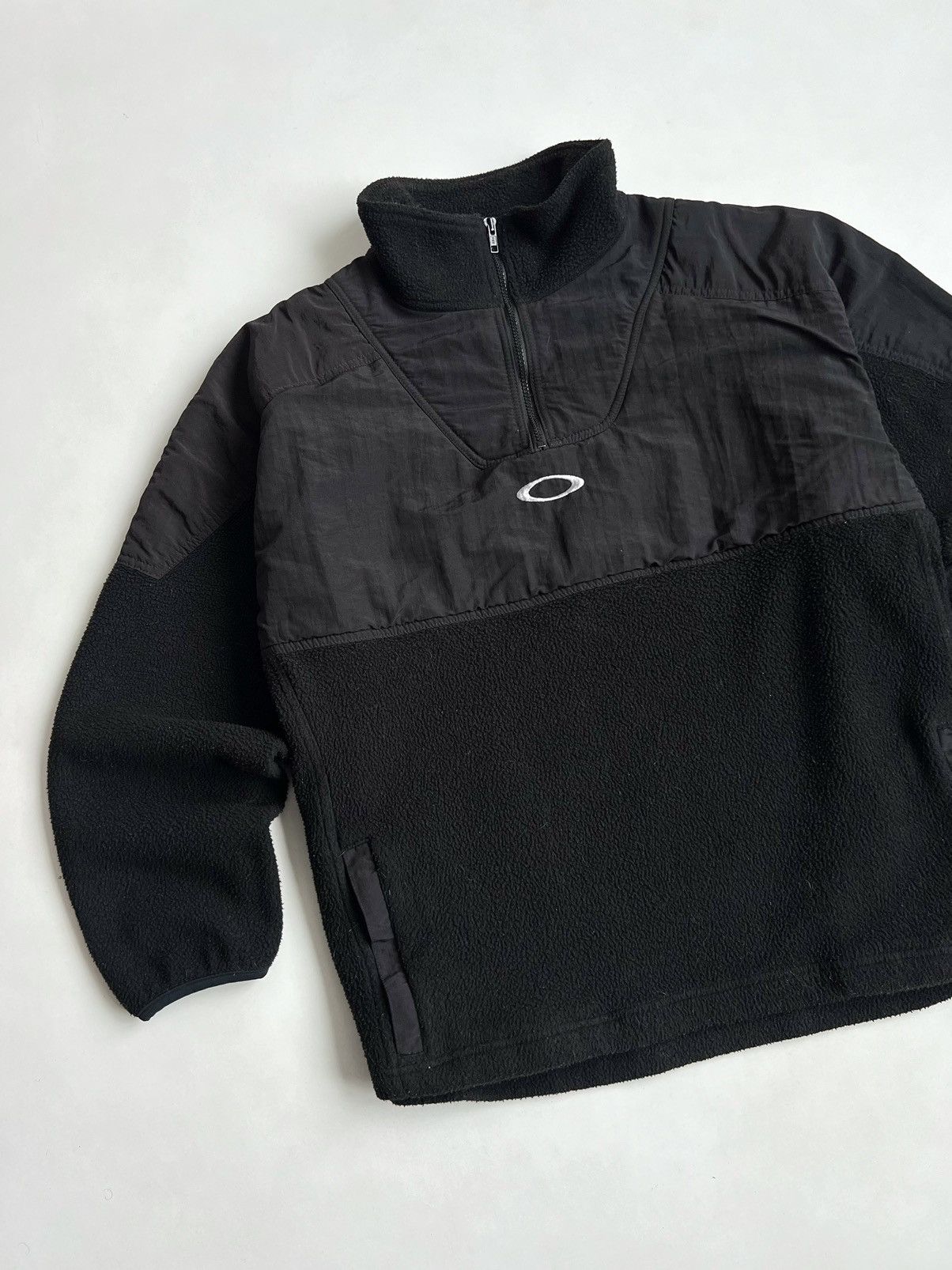 00s Oakley ギミック fleece jacket 90s y2k OAKLEY 00s zip up fleece jacket