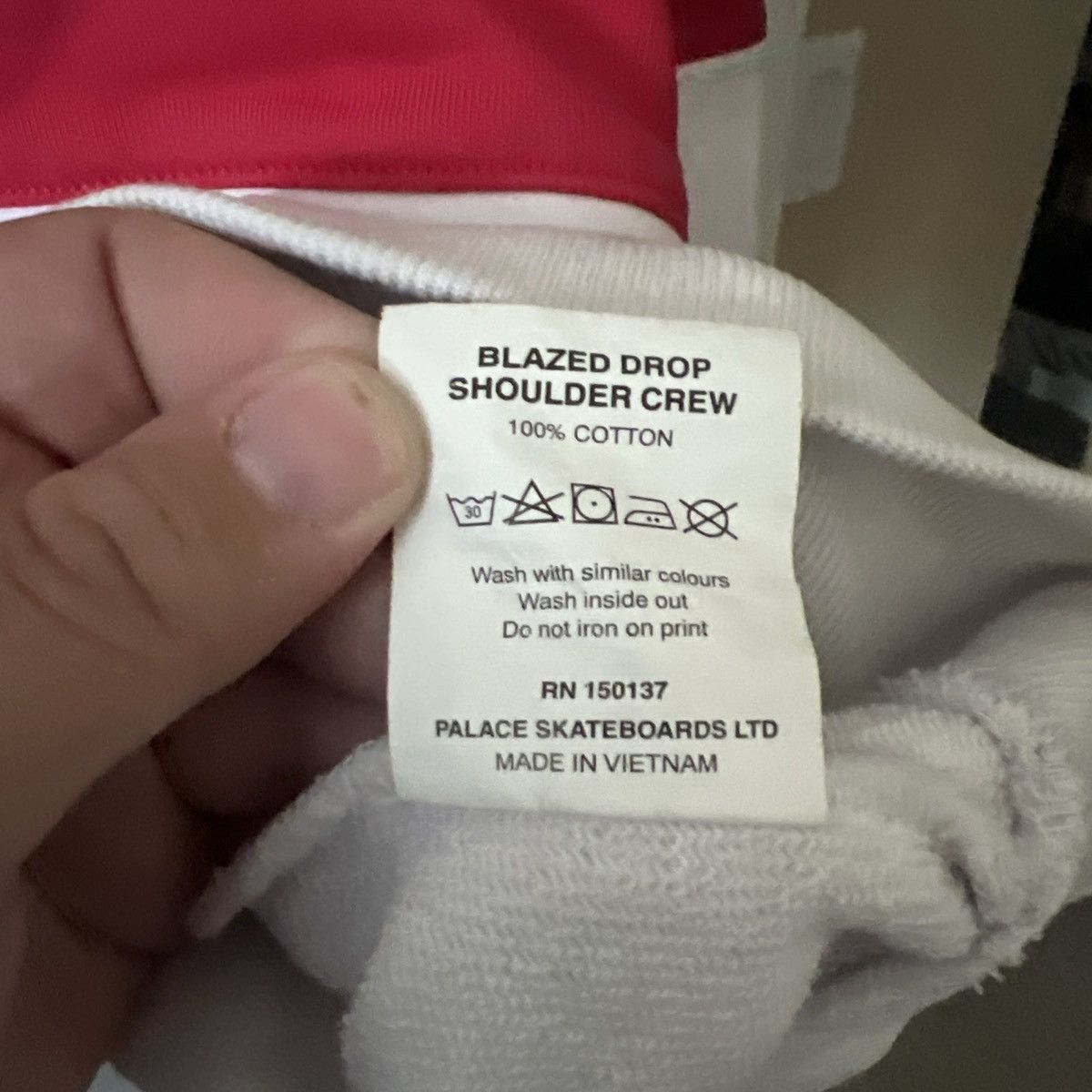 Palace Blazed Drop Shoulder Crew Black/Red/White Size US L / EU 52-54 / 3 - 9 Thumbnail