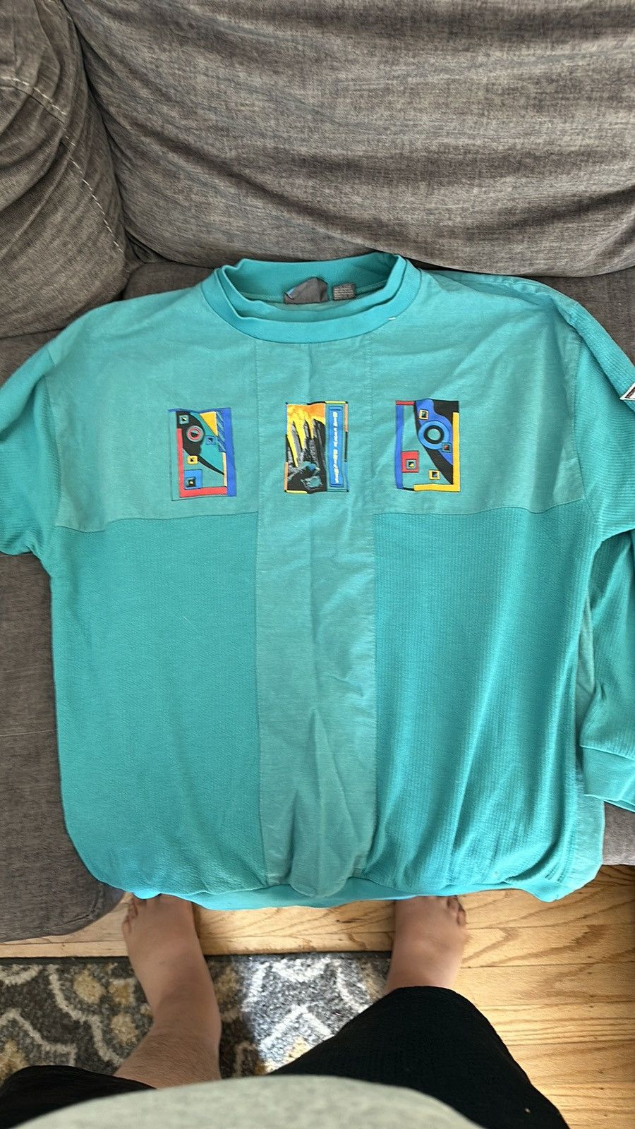Playboy Vintage Playboy Big City Brights Green Long-Sleeved Shirt. Size US XL / EU 56 / 4 - 1 Thumbnail